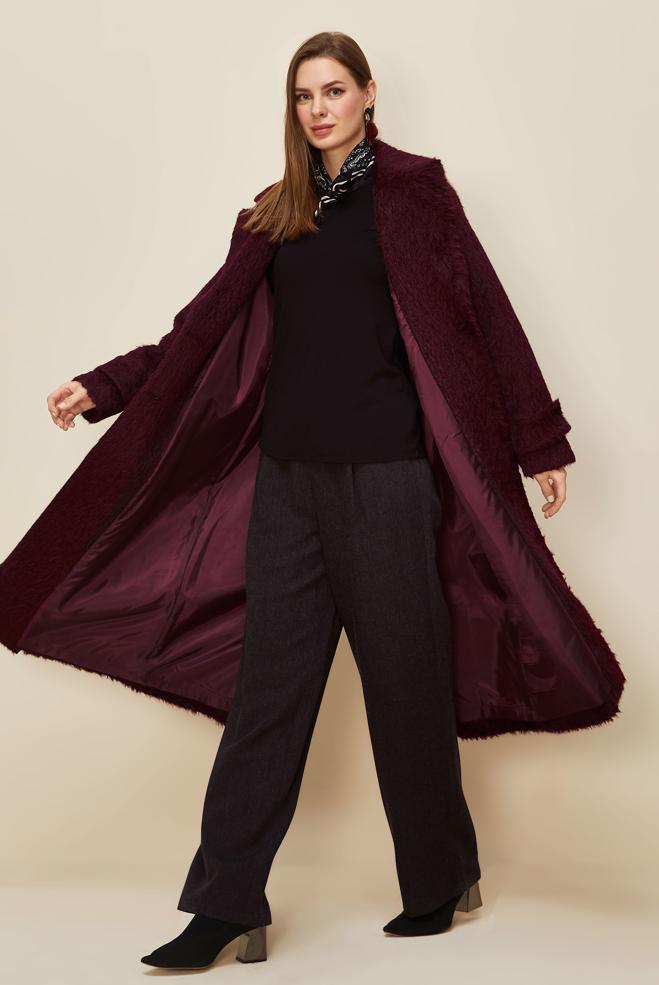 Hijab clothing CLARET RED 90623 8735 KABAN 38-46 TEK42 - ALVİNA