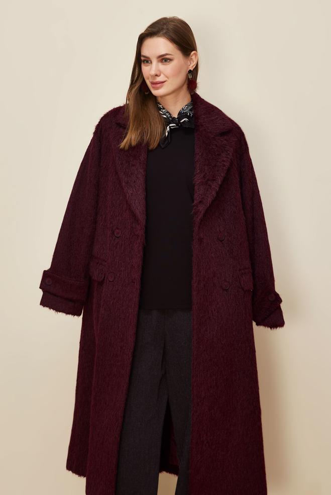 Hijab clothing CLARET RED 90623 8735 KABAN 38-46 TEK42 - ALVİNA