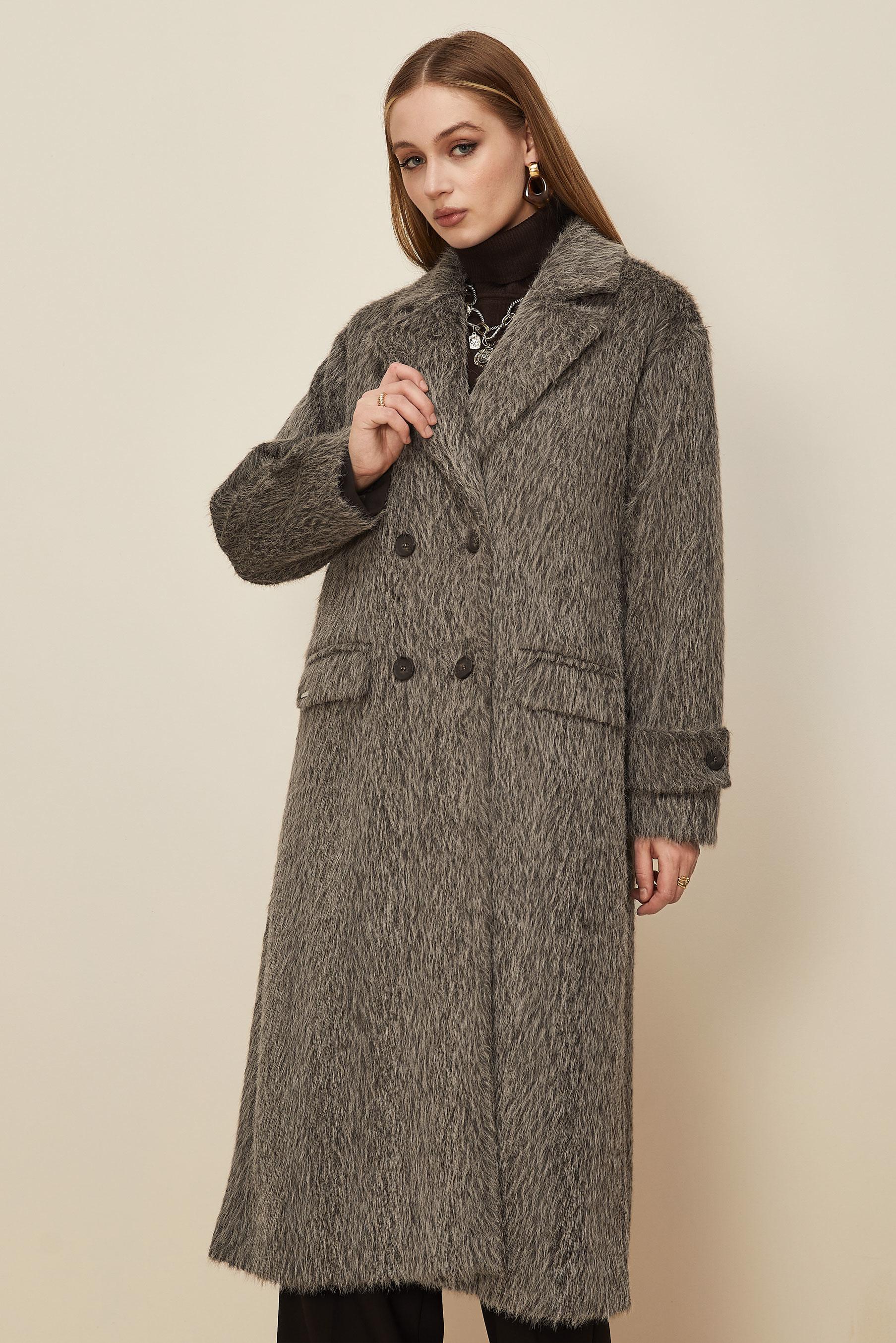 Tesettür giyim KAHVE KAŞE KABAN 90623