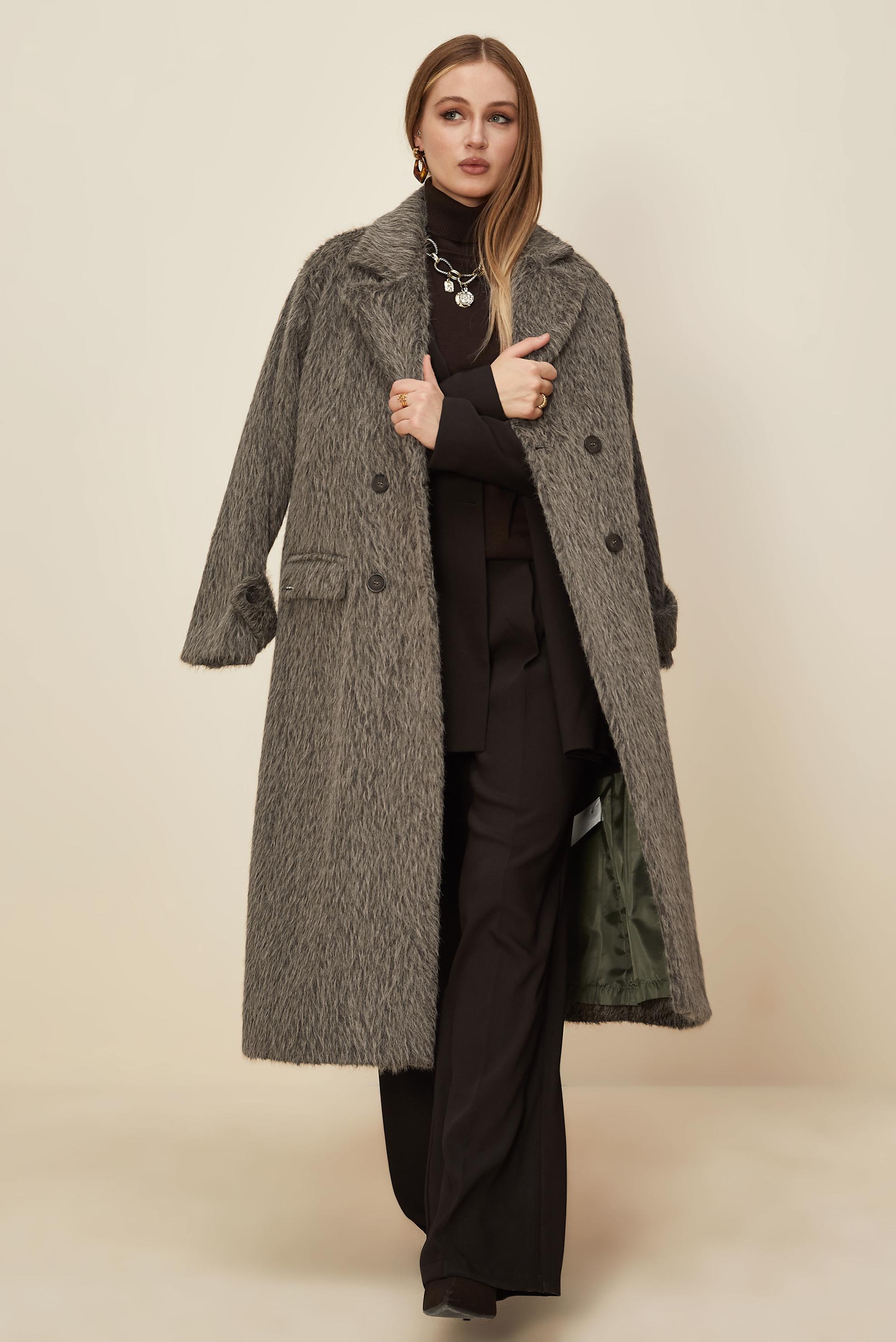 Tesettür giyim KAHVE KAŞE KABAN 90623