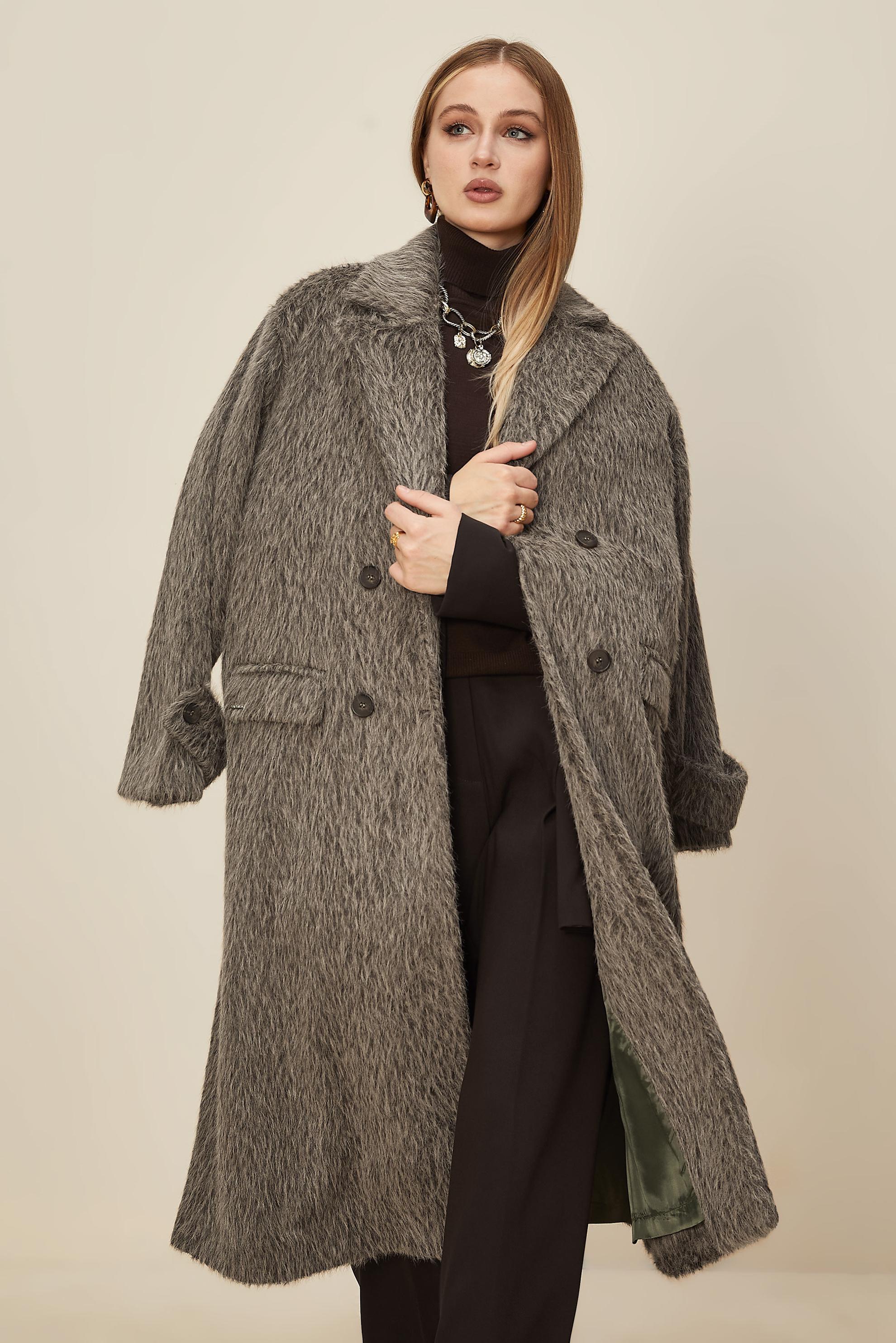 Tesettür giyim KAHVE KAŞE KABAN 90623