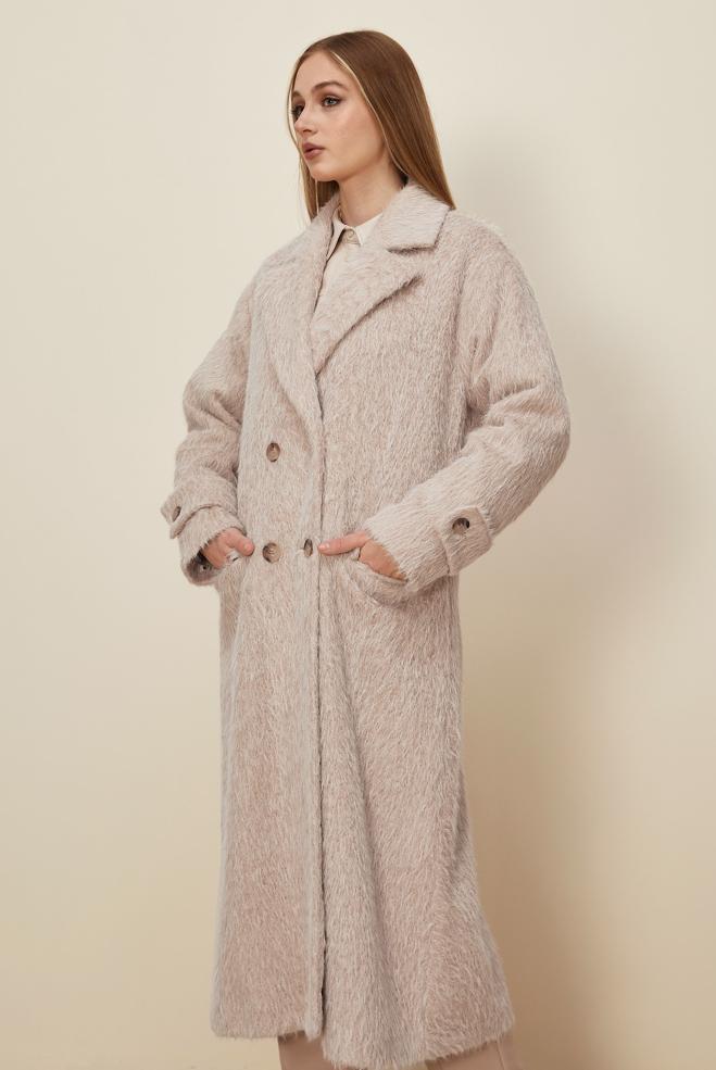 Tesettür giyim KUM 90623 8735 KABAN 38-46 TEK42 - ALVİNA