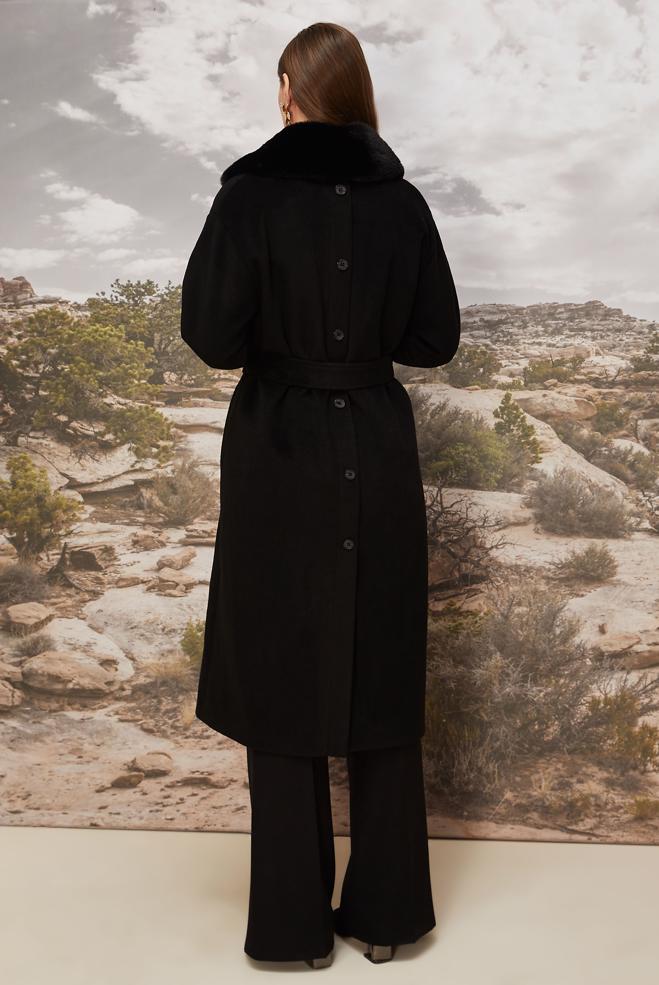 Tesettür giyim SİYAH 90624 8545 KABAN 38-46 TEK 40 - ALVİNA