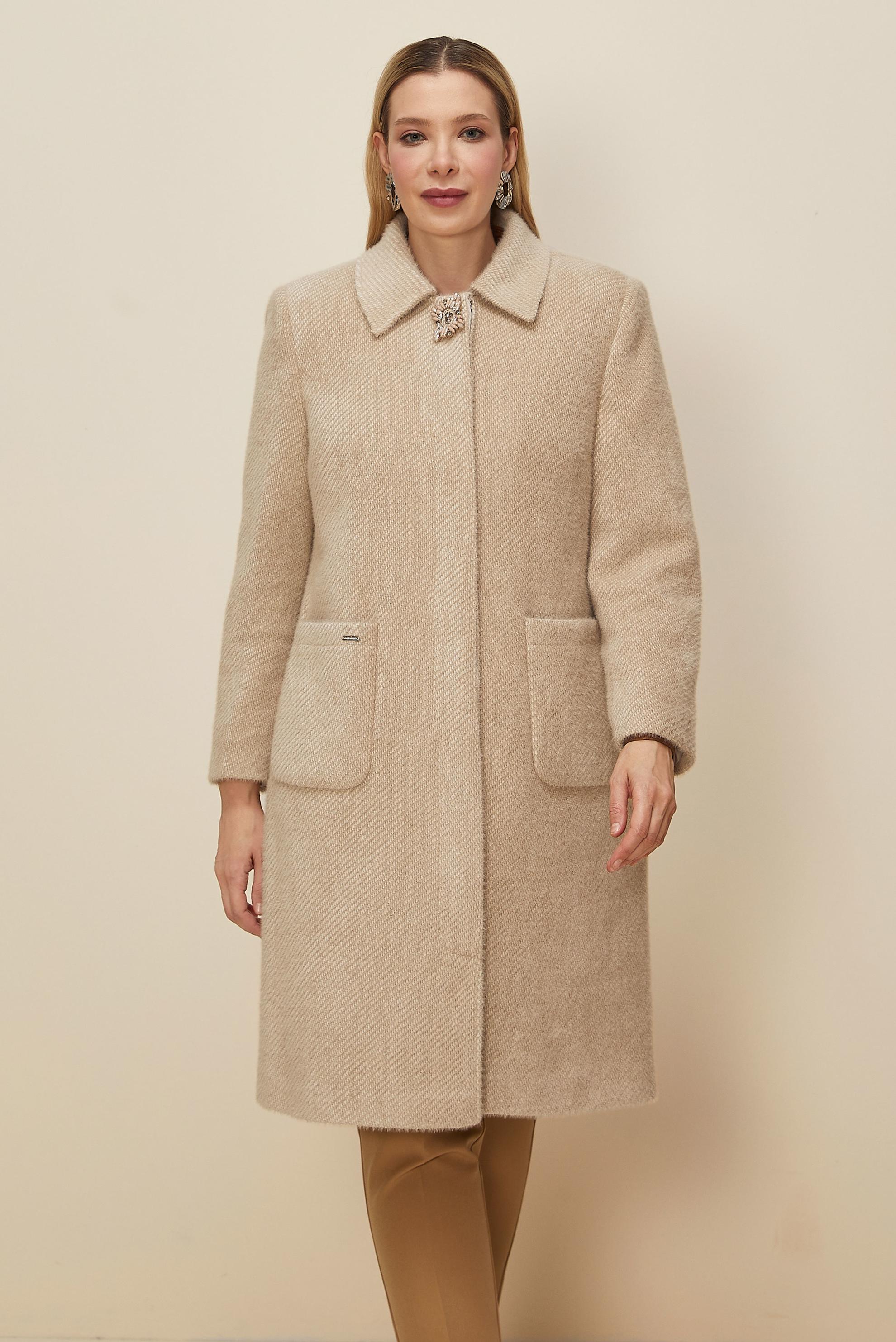 Vêtements hijab BRUN CACHE MANTEAU 90625