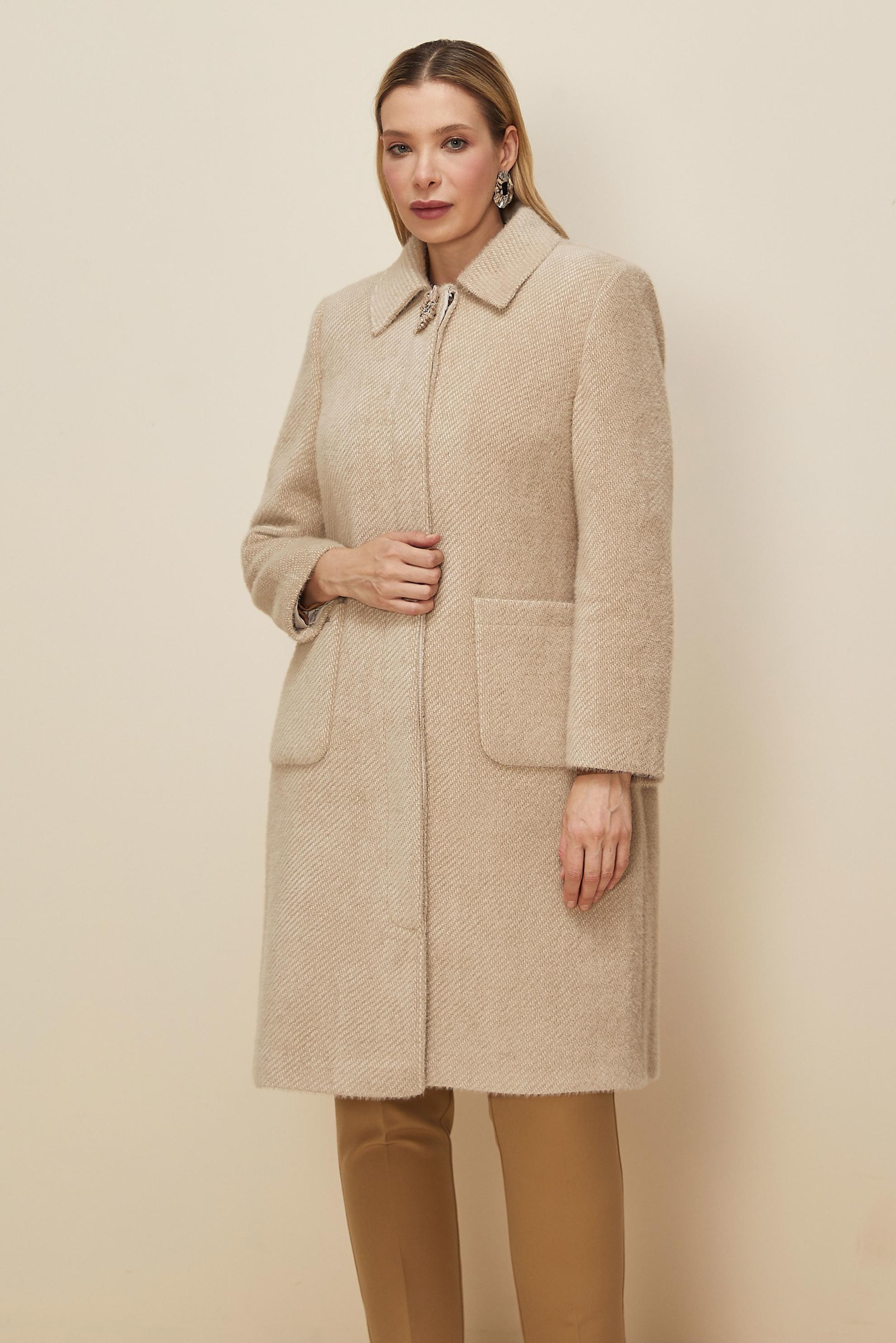 Vêtements hijab BRUN CACHE MANTEAU 90625