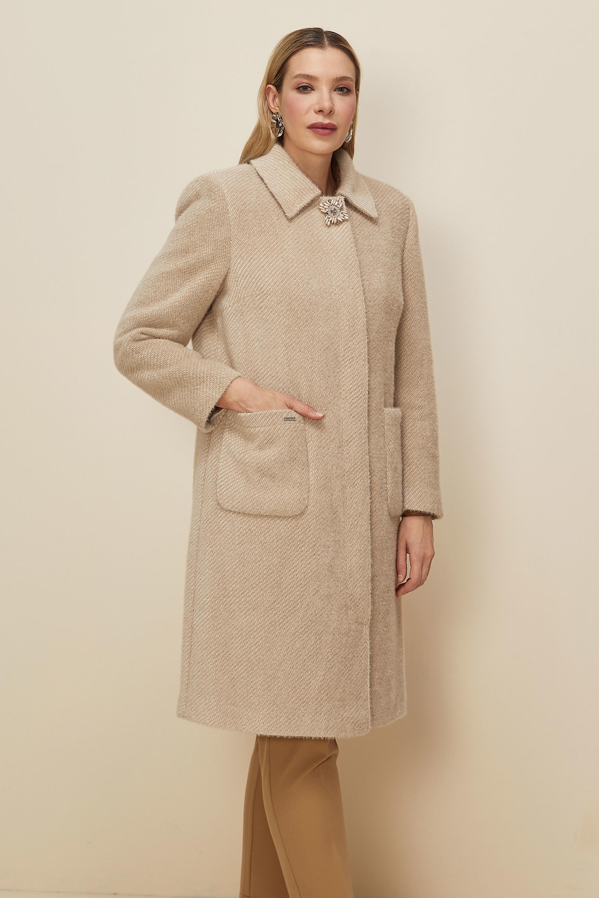 Vêtements hijab BRUN CACHE MANTEAU 90625