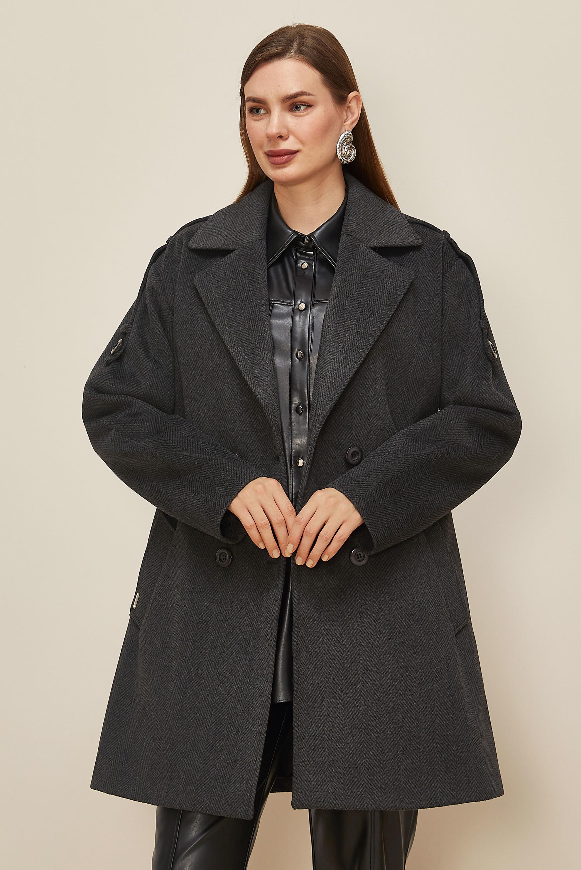 Vêtements hijab NOIR MANTEAU CACHE 90626