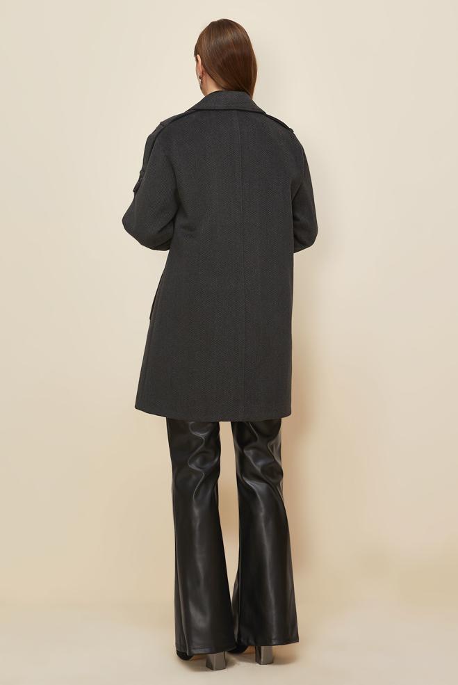 Vêtements hijab NOIR MANTEAU CACHE 90626 - ALVİNA