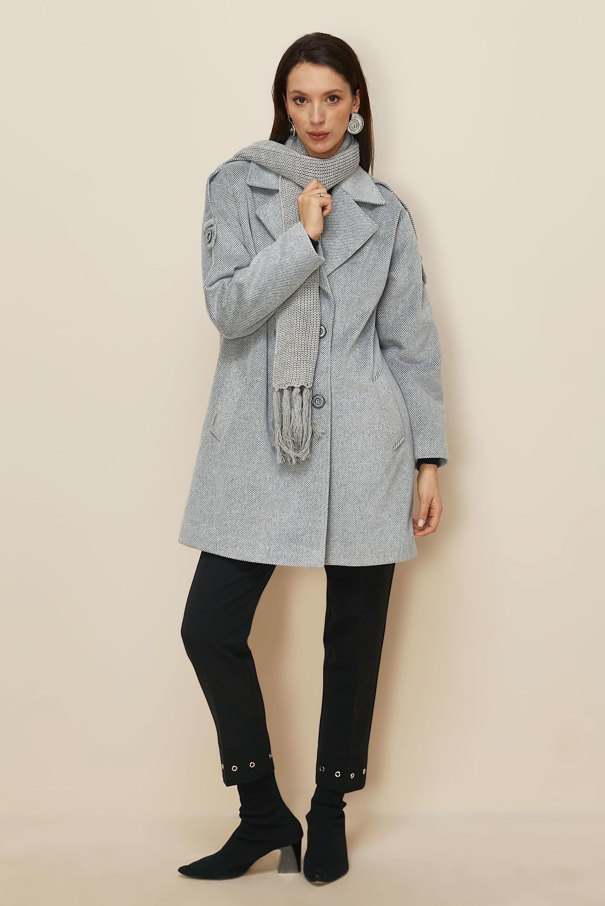 Tesettür giyim GRİ KAŞE KABAN 90626