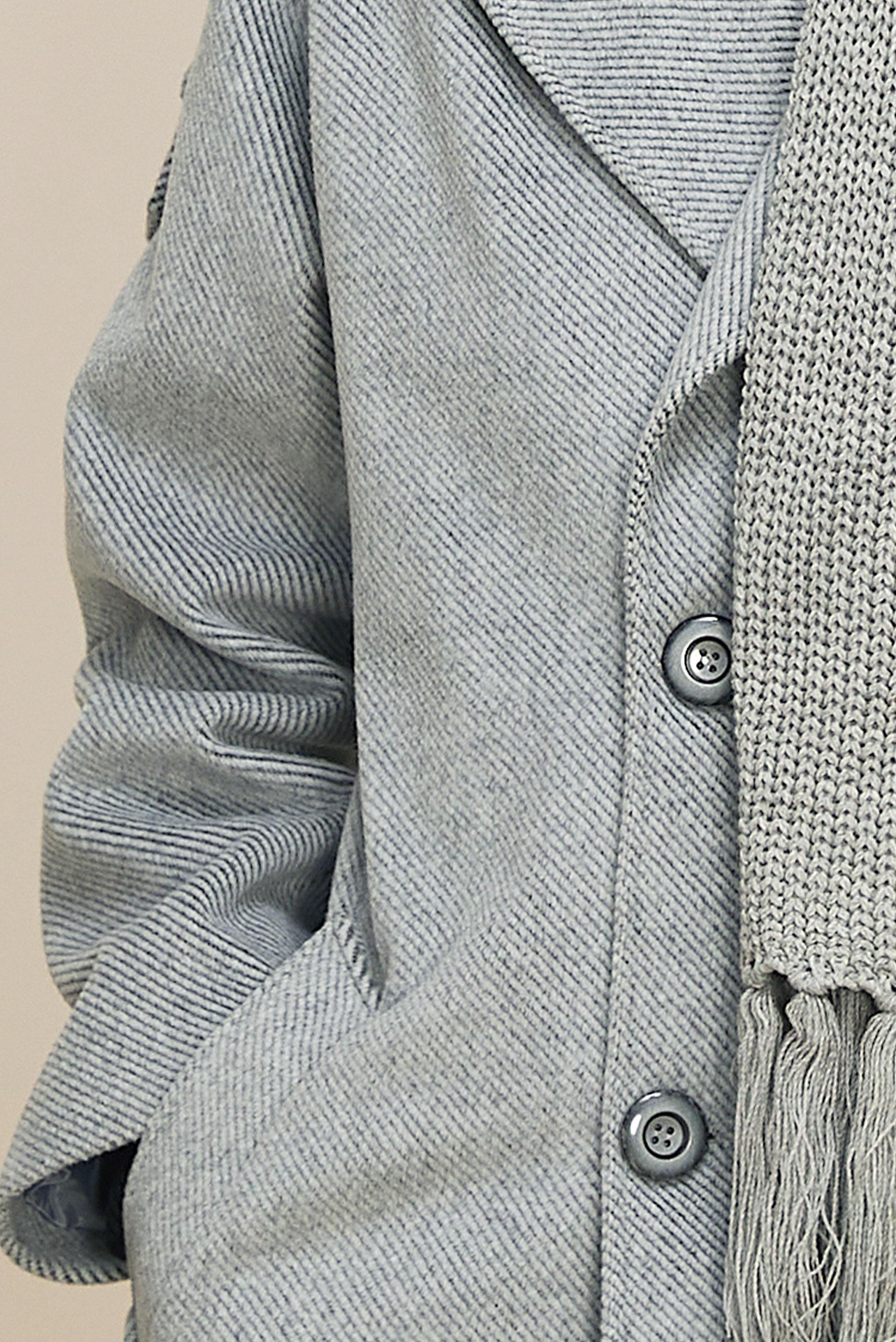 Tesettür giyim GRİ KAŞE KABAN 90626