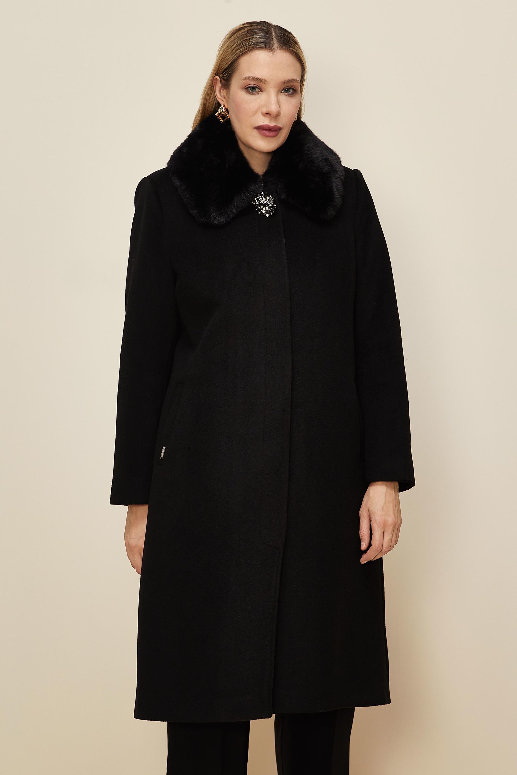 Vêtements hijab NOIR MANTEAU CACHE GRANDE TAILLE 90627