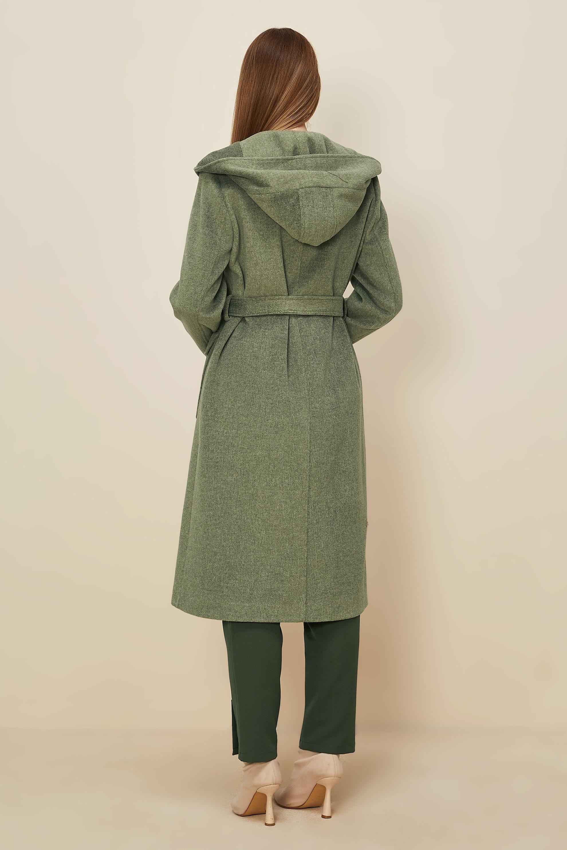 Tesettür giyim YEŞİL 90628 KASHA KABAN 38-44 TEK 40