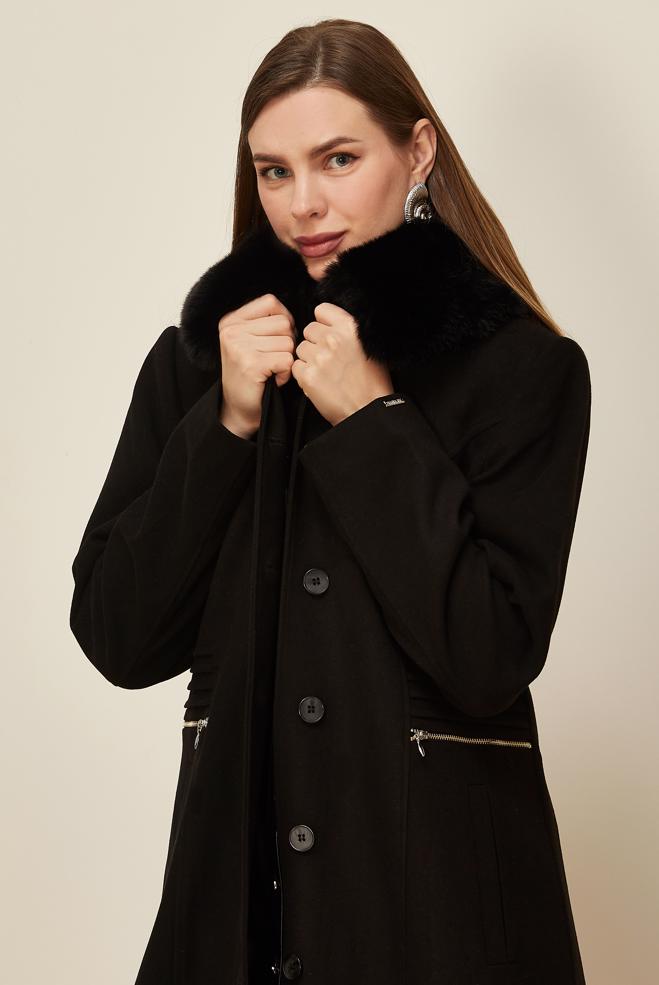 Tesettür giyim SİYAH 90629 MOLLY KABAN 40-46 TEK 38 - ALVİNA