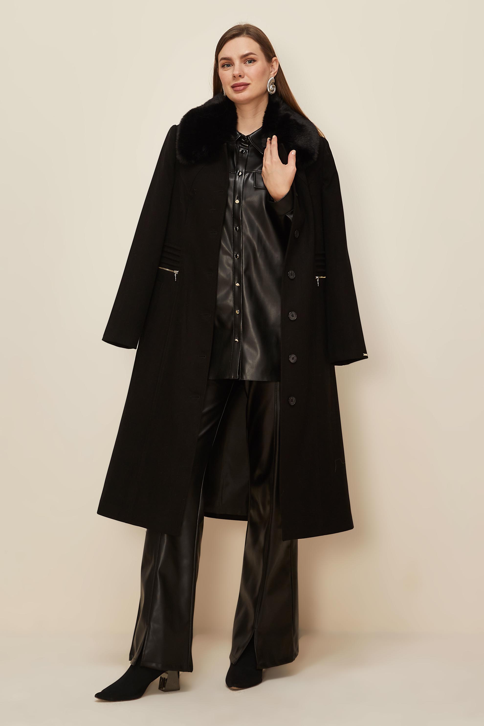 Tesettür giyim SİYAH 90629 MOLLY KABAN 40-46 TEK 38