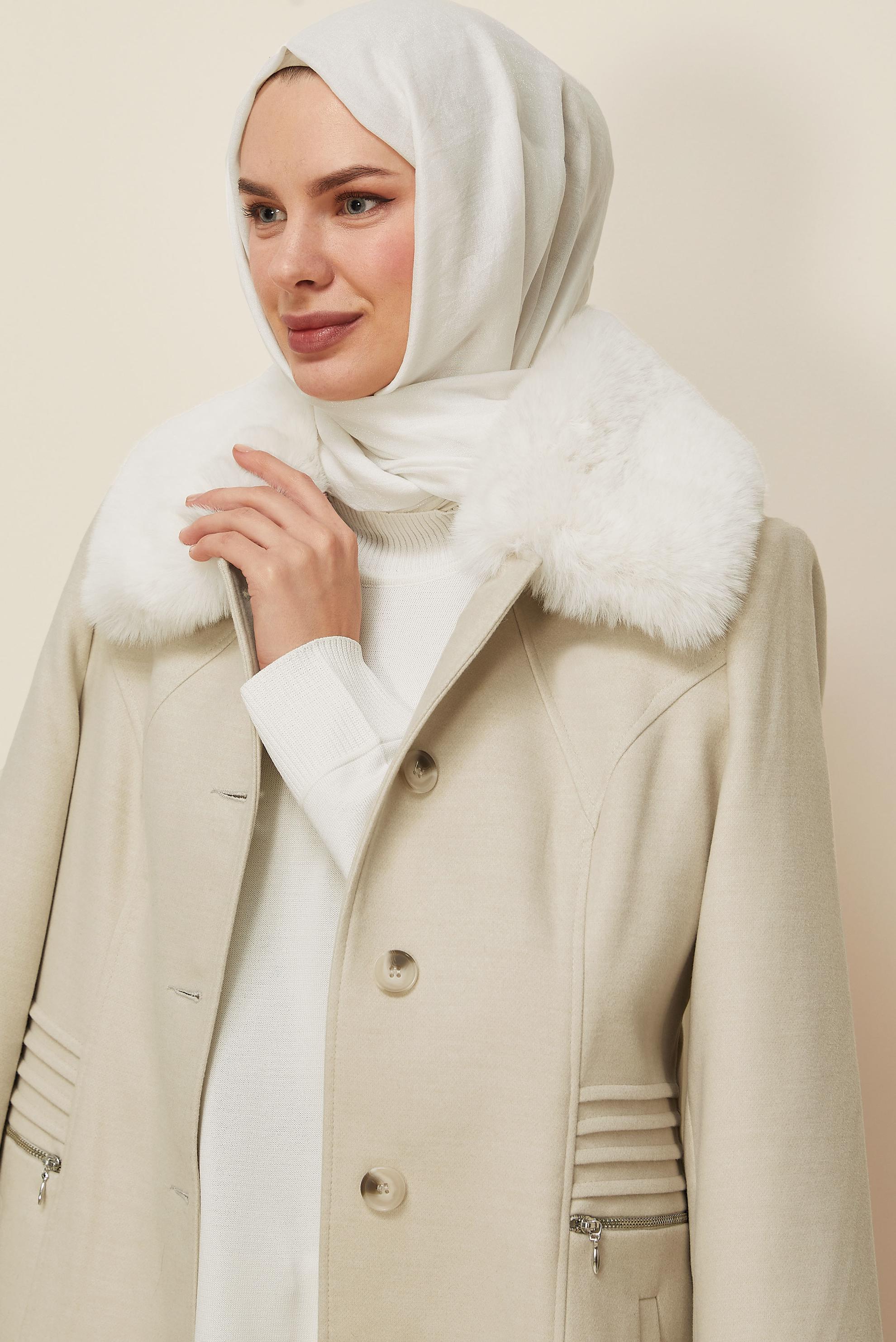 Tesettür giyim BEJ 90629 MOLLY KABAN 40-46 TEK 38