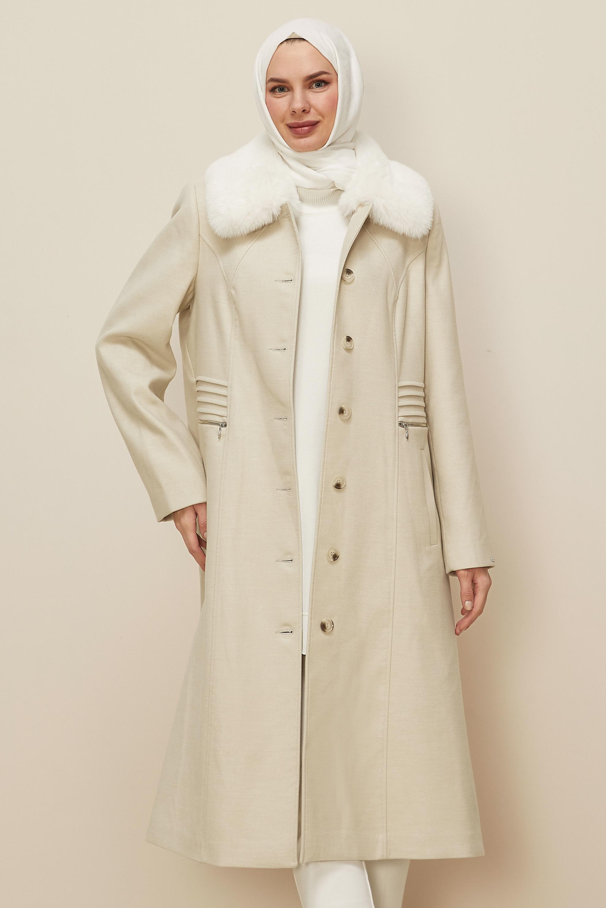 Tesettür giyim BEJ 90629 MOLLY KABAN 40-46 TEK 38