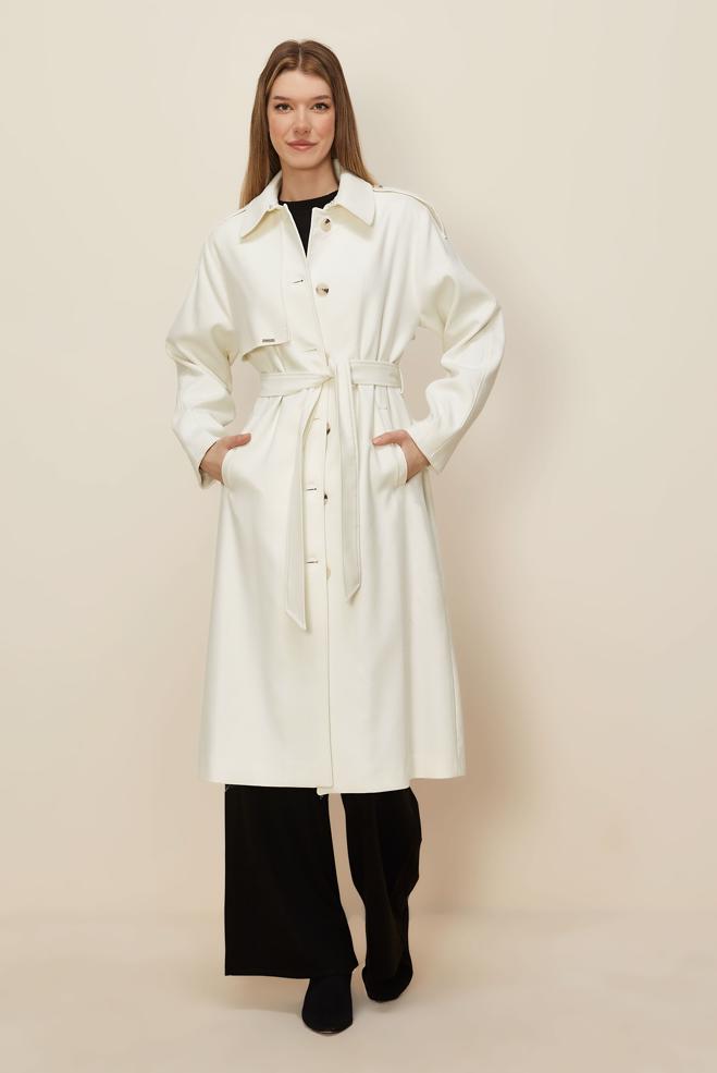 Tesettür giyim BEYAZ 90637 MOLLY KABAN 38-44 TEK 40 - ALVİNA