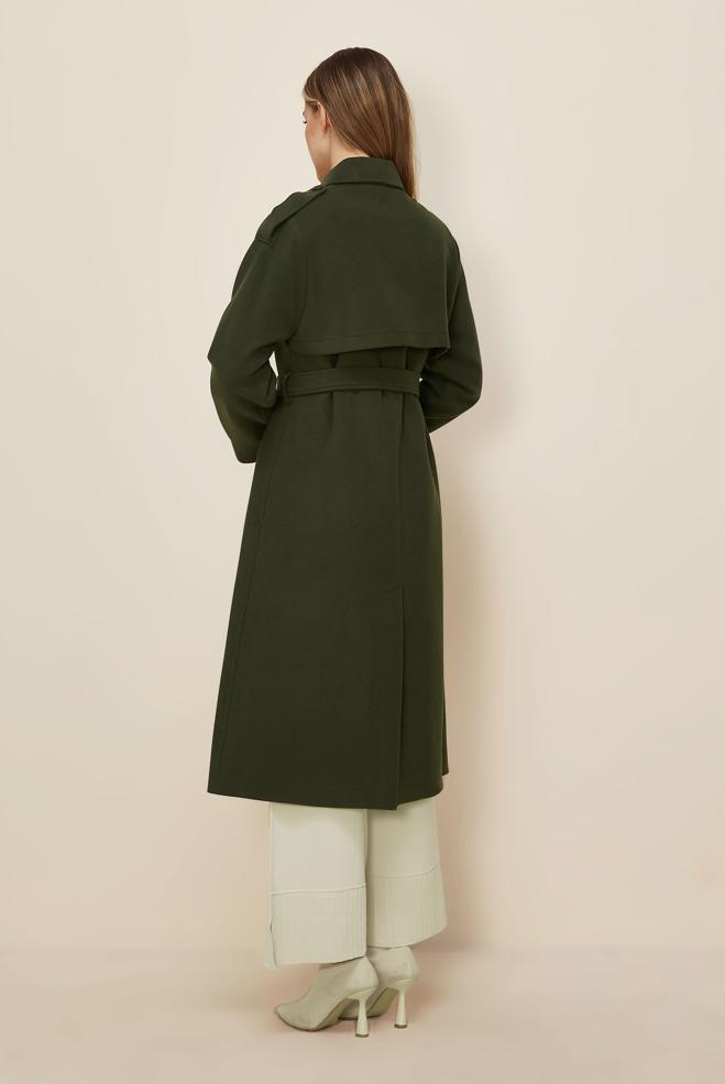 Tesettür giyim HAKİ 90637 MOLLY KABAN 38-44 TEK 40 - ALVİNA