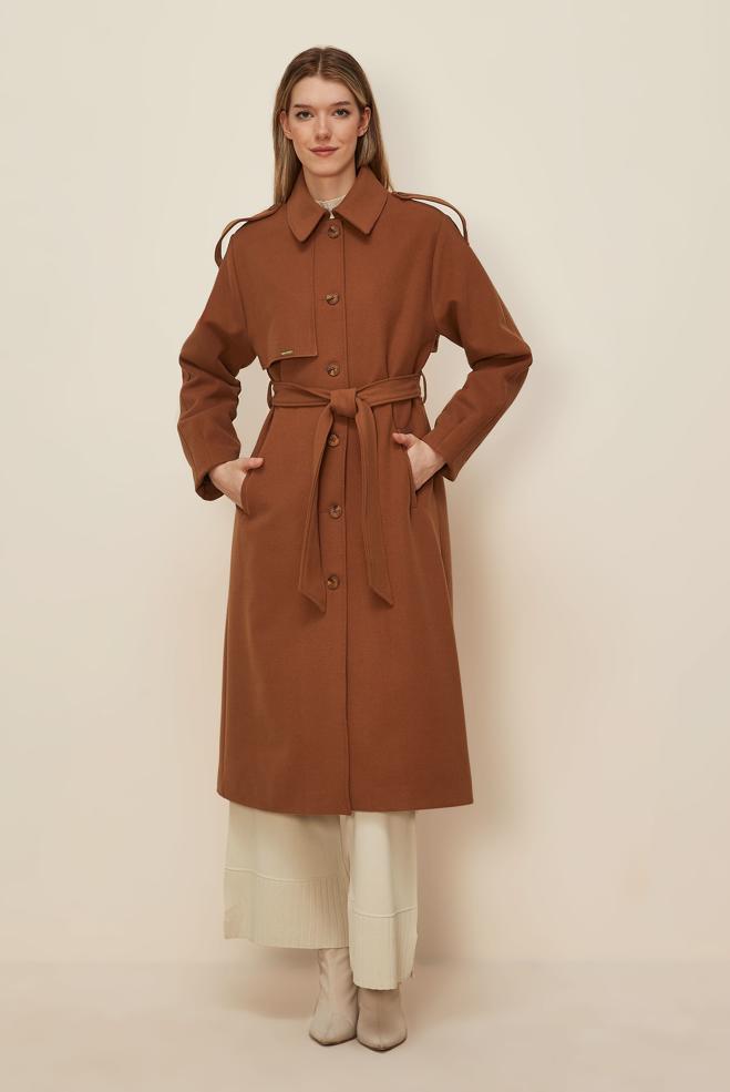 Tesettür giyim TURUNCU 90637 MOLLY KABAN 38-44 TEK 40 - ALVİNA