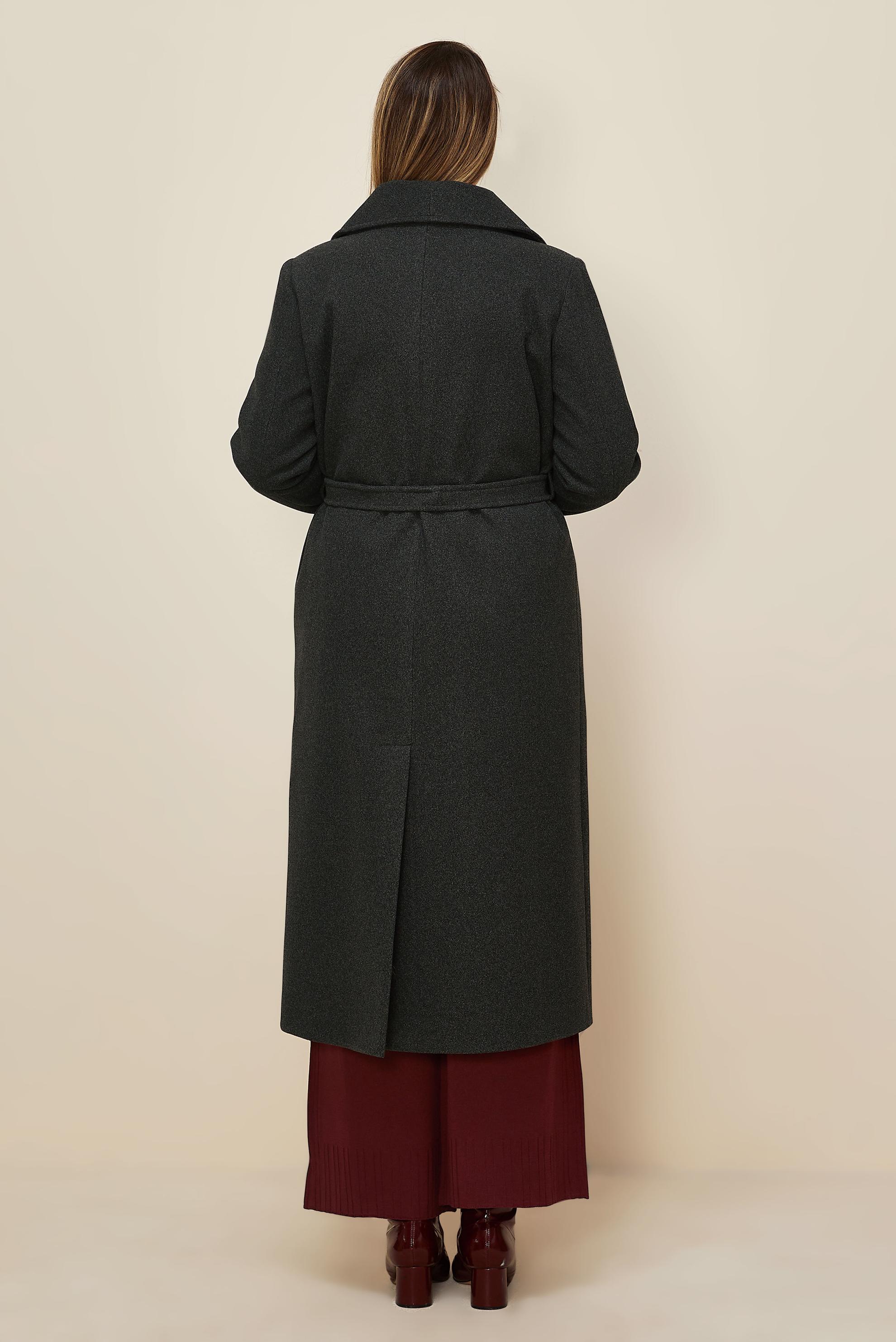 Vêtements hijab GRIS MANTEAU CACHE CEINTURE 90643