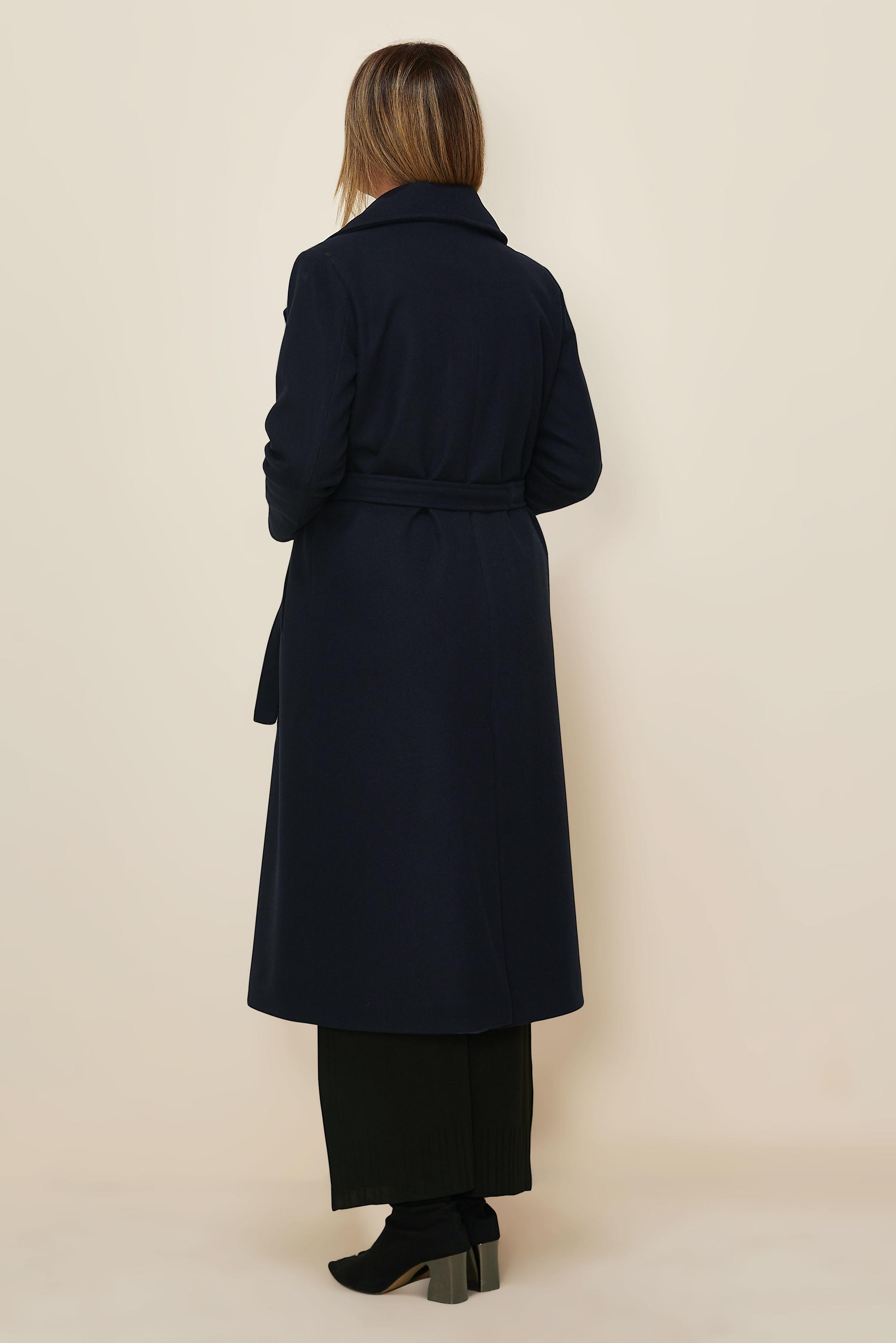 Vêtements hijab BLEU MARINE MANTEAU CACHE CEINTURE 90643