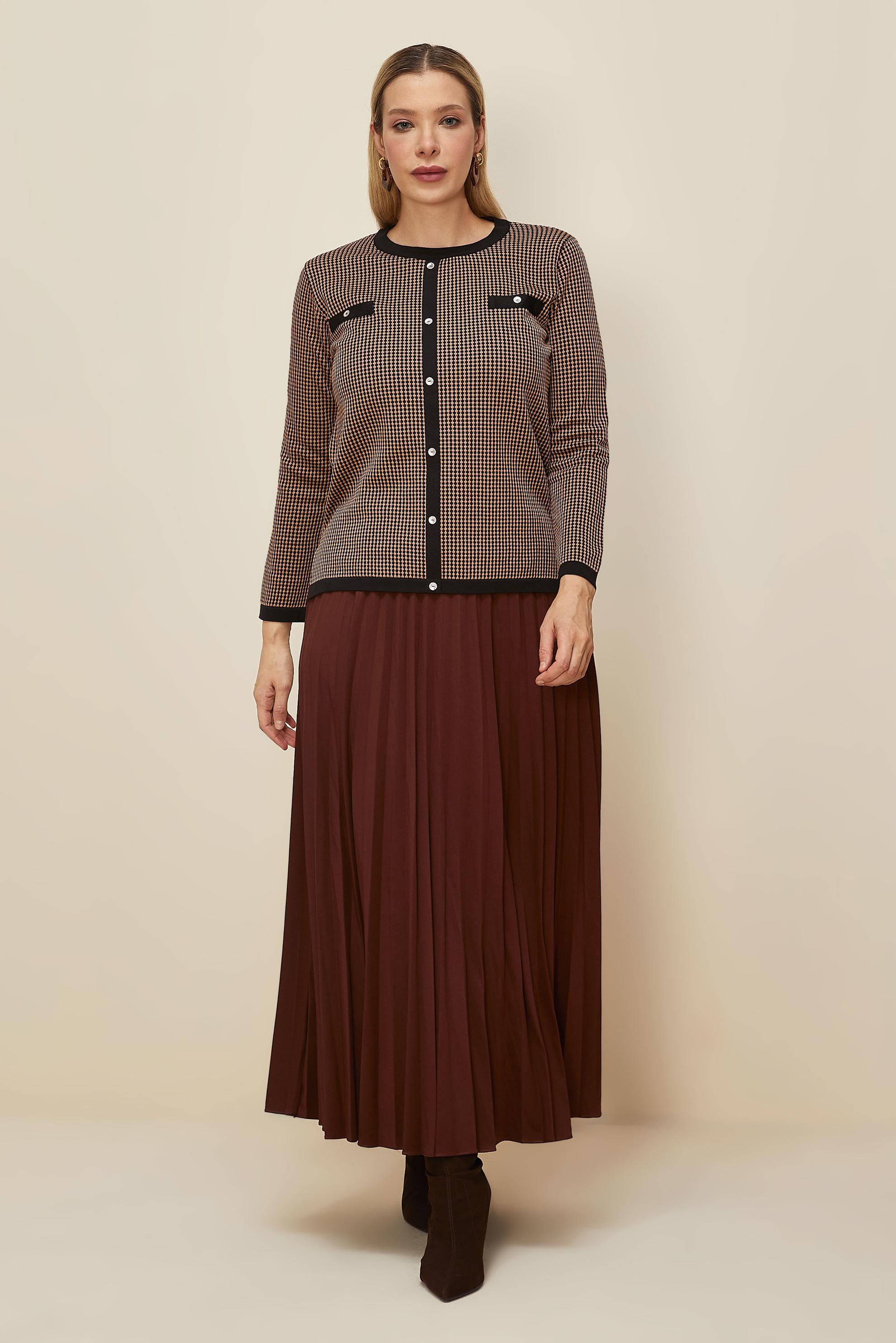 Tesettür giyim SİYAH BÜYÜK BEDEN TRİKO KAZAK 20853