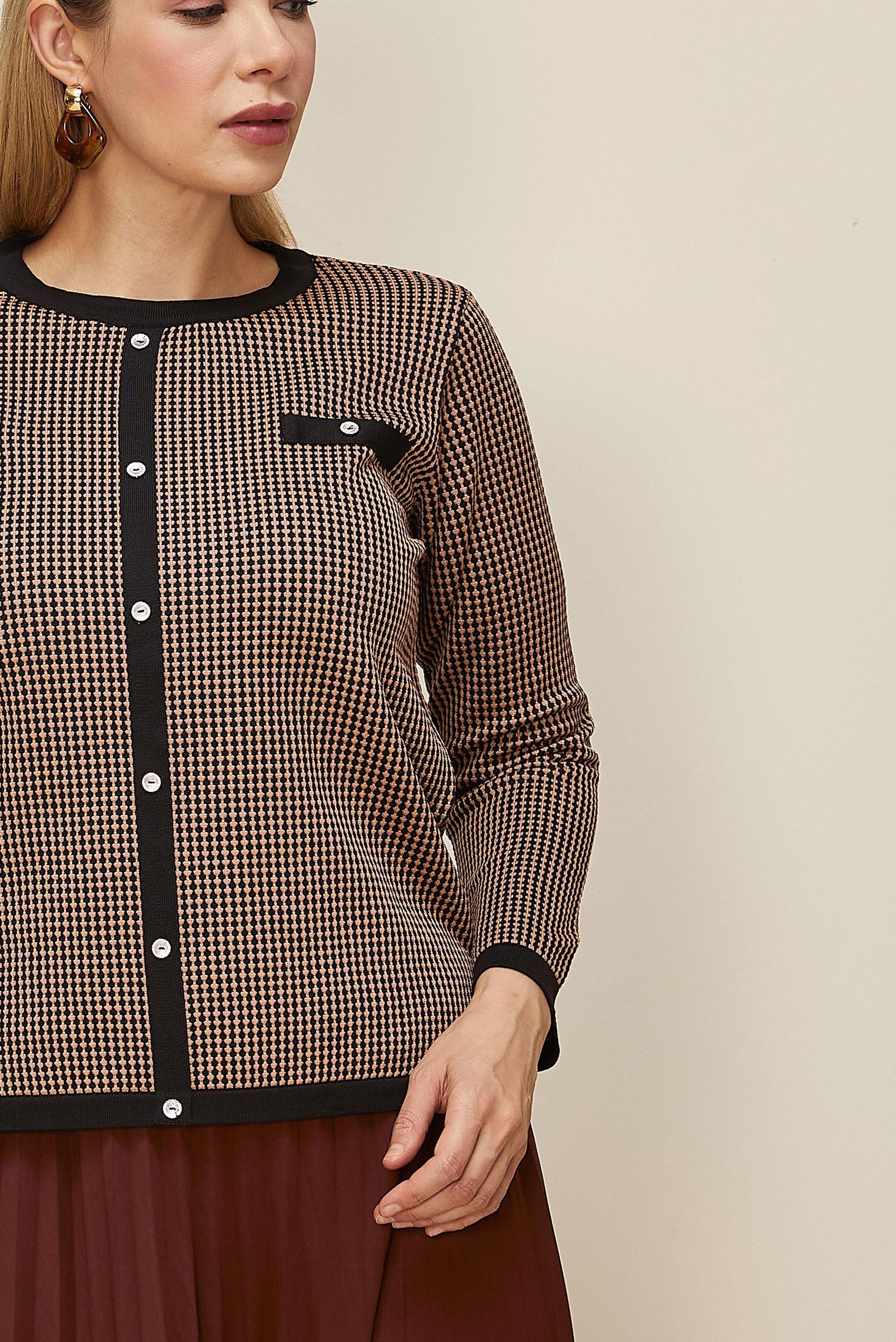 Tesettür giyim SİYAH BÜYÜK BEDEN TRİKO KAZAK 20853