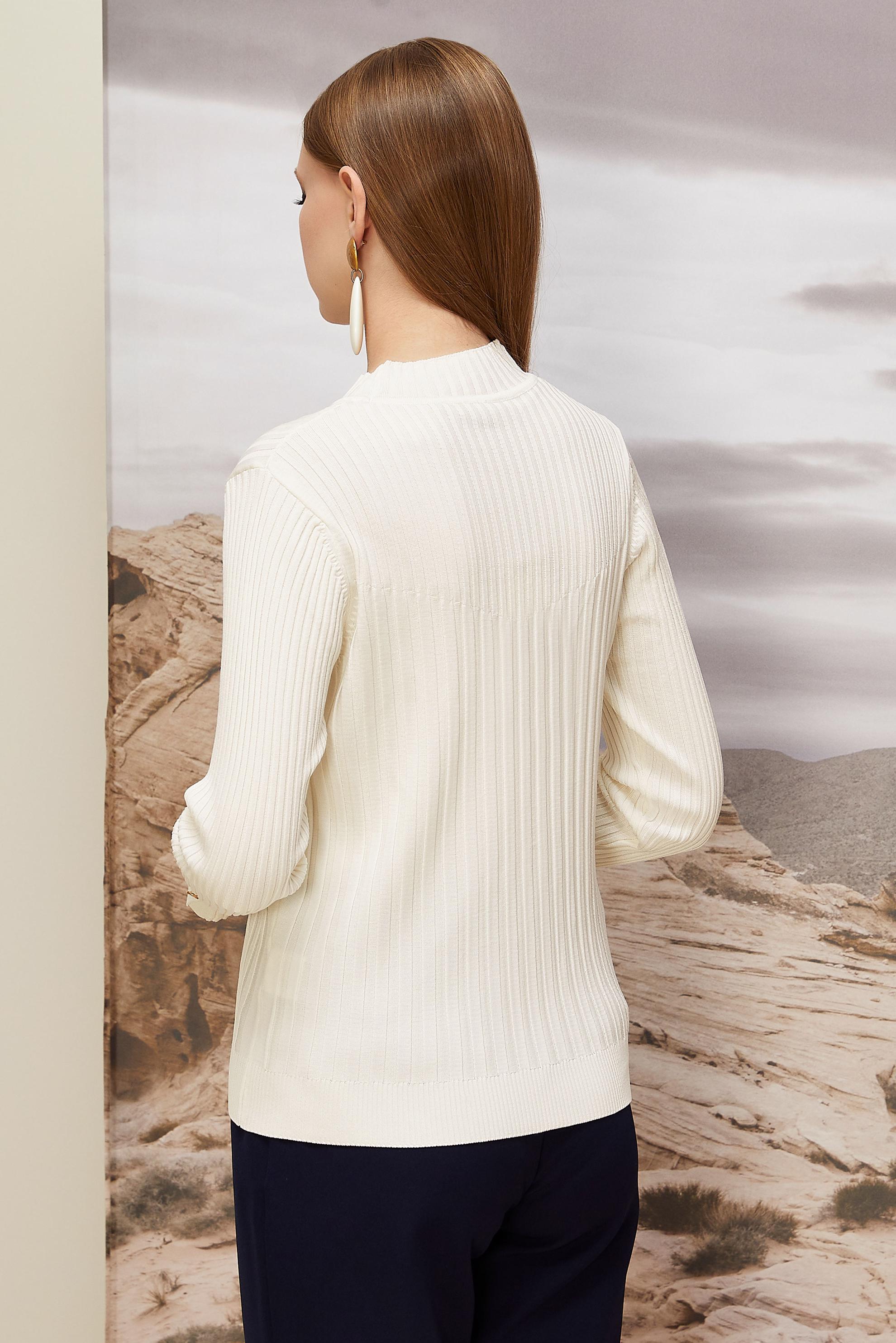 Hijab clothing WHITE KNITWEAR SWEATER 45878