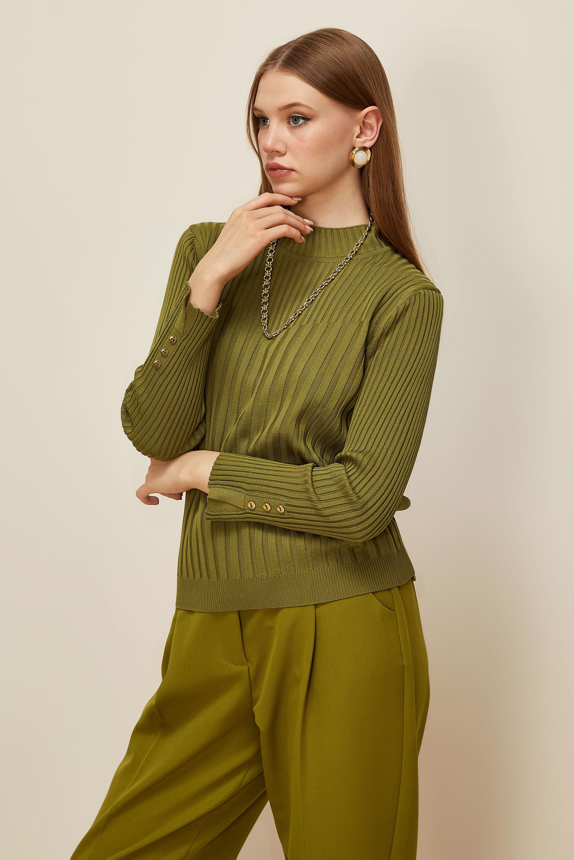 Hijab clothing GREEN KNITWEAR SWEATER 45878