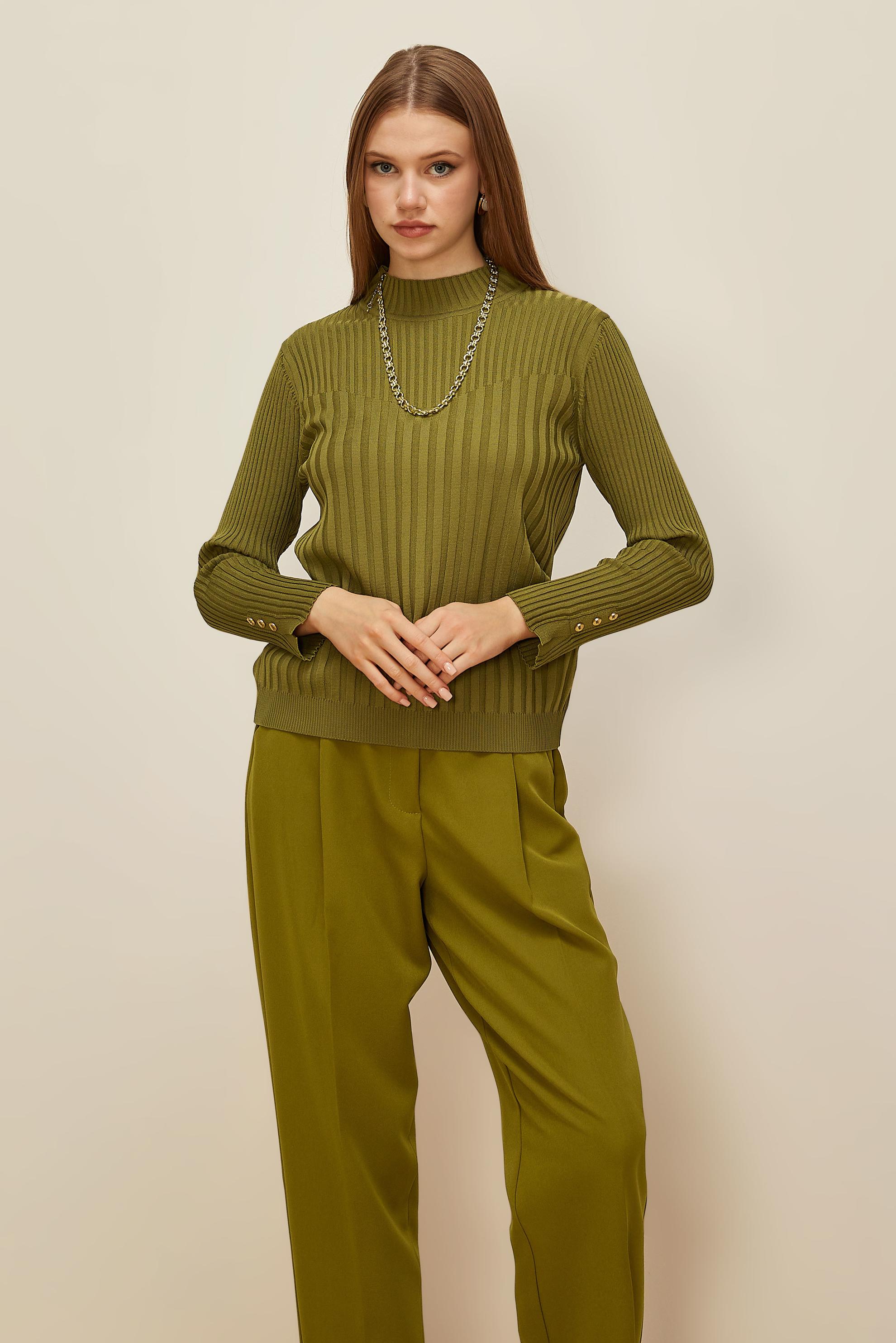 Hijab clothing GREEN KNITWEAR SWEATER 45878