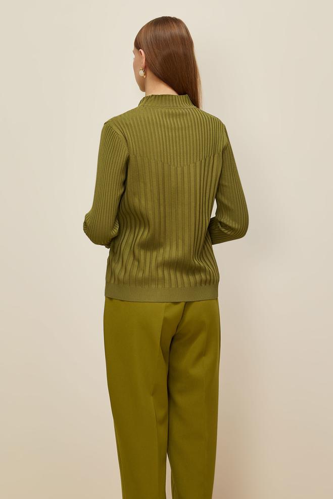 Hijab clothing GREEN KNITWEAR SWEATER 45878 - ALVİNA