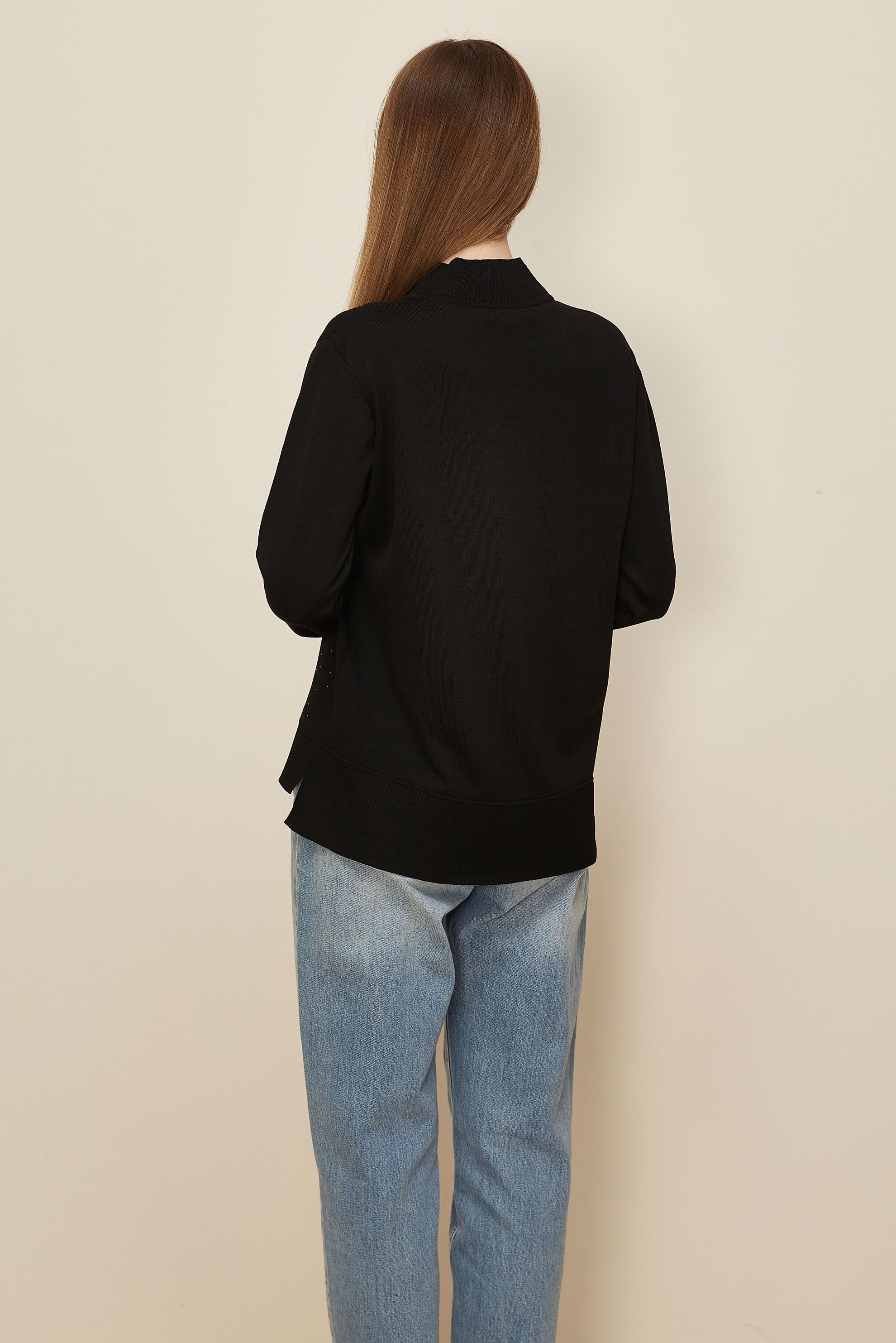 Hijab clothing BLACK GEM DETAILED KNITWEAR SWEATER 45881