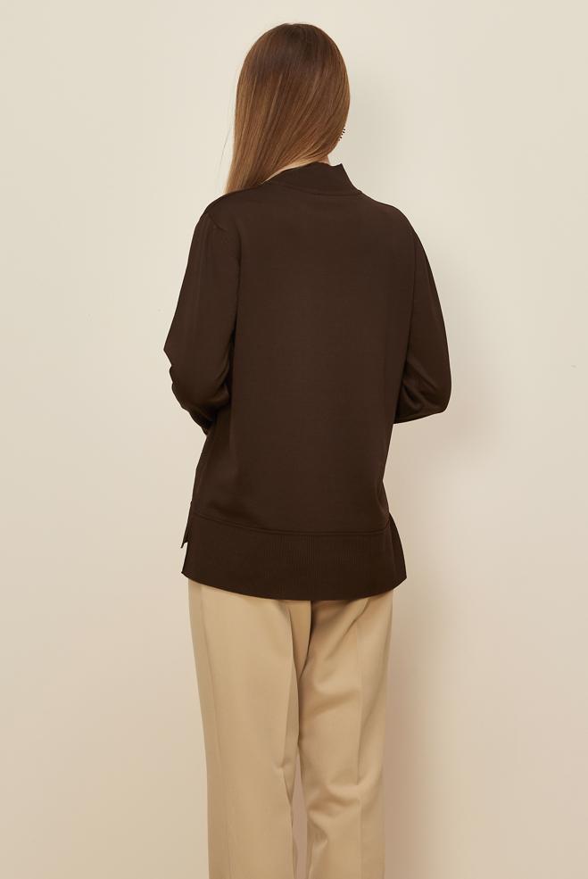 Hijab clothing BROWN GEM DETAILED KNITWEAR SWEATER 45881 - ALVİNA