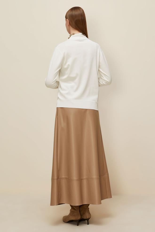 Hijab clothing WHITE KNITWEAR SWEATER 45882 - ALVİNA