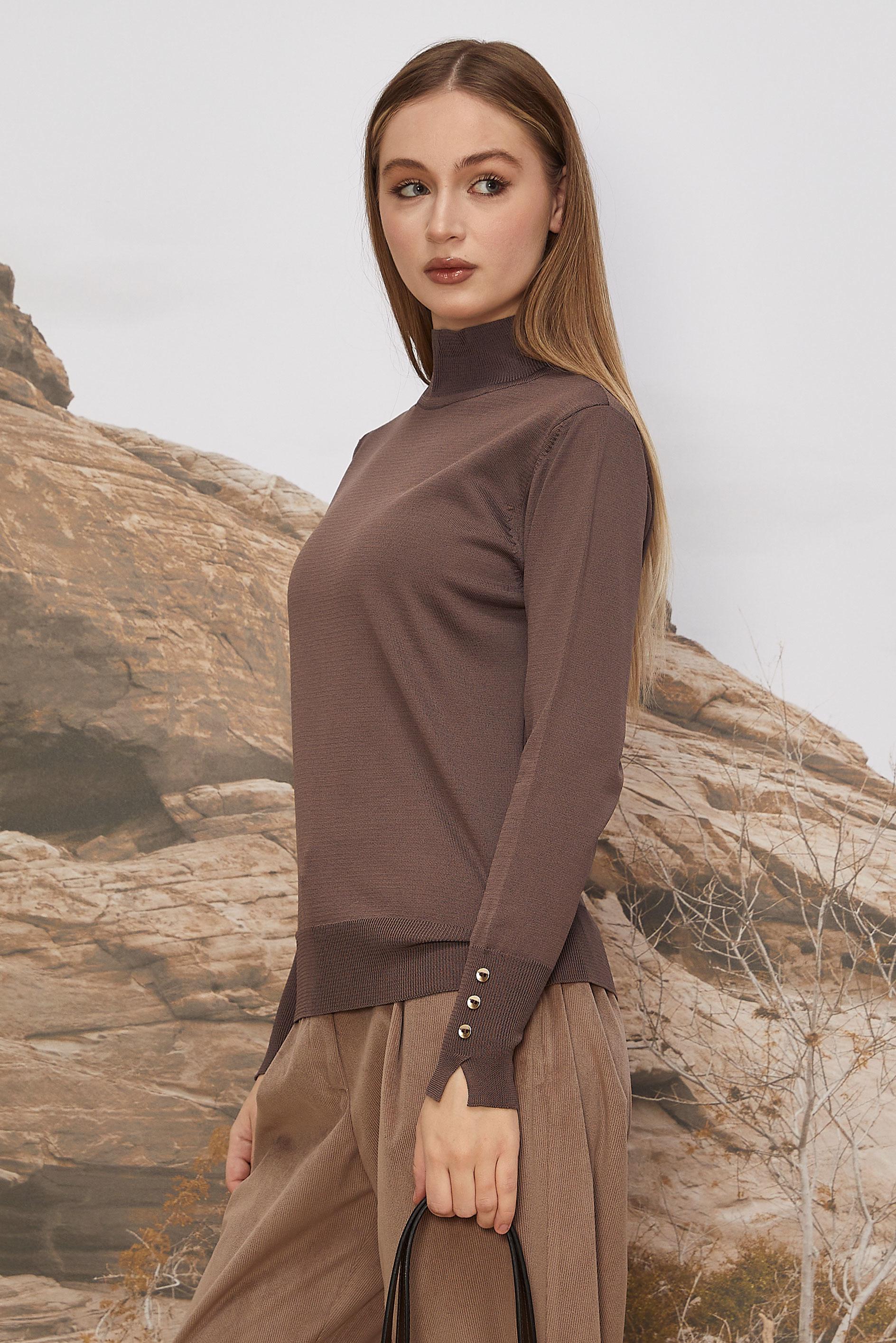 Hijab clothing BROWN KNITWEAR SWEATER 45882