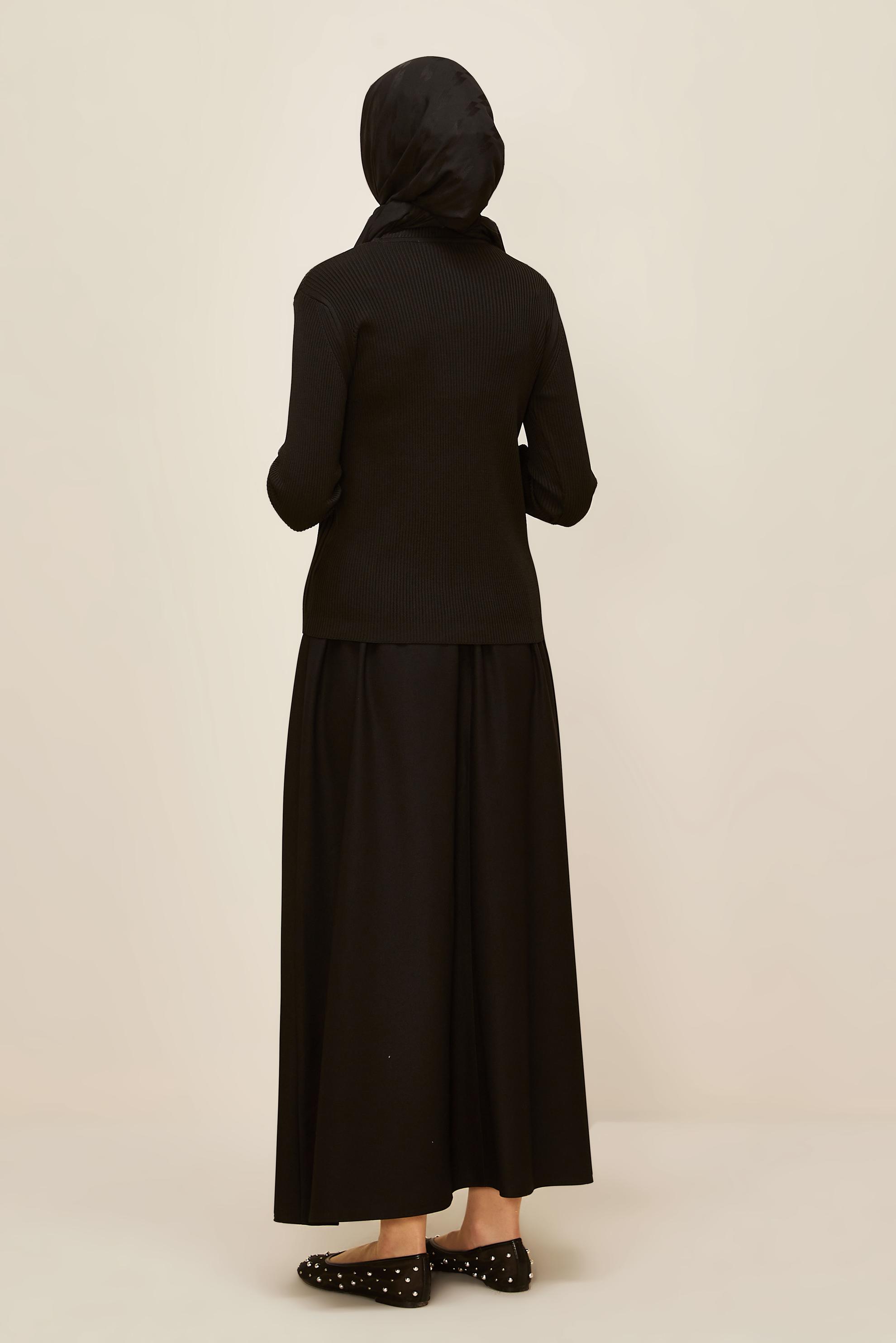 Vêtements hijab NOIR PULL EN MAILLE 45903