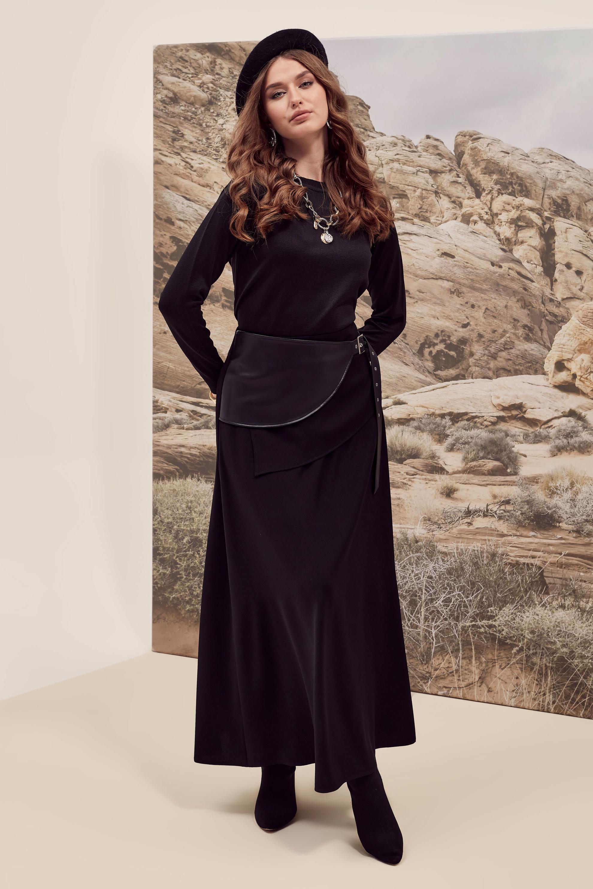 Vêtements hijab NOIR PULL EN MAILLE 45905