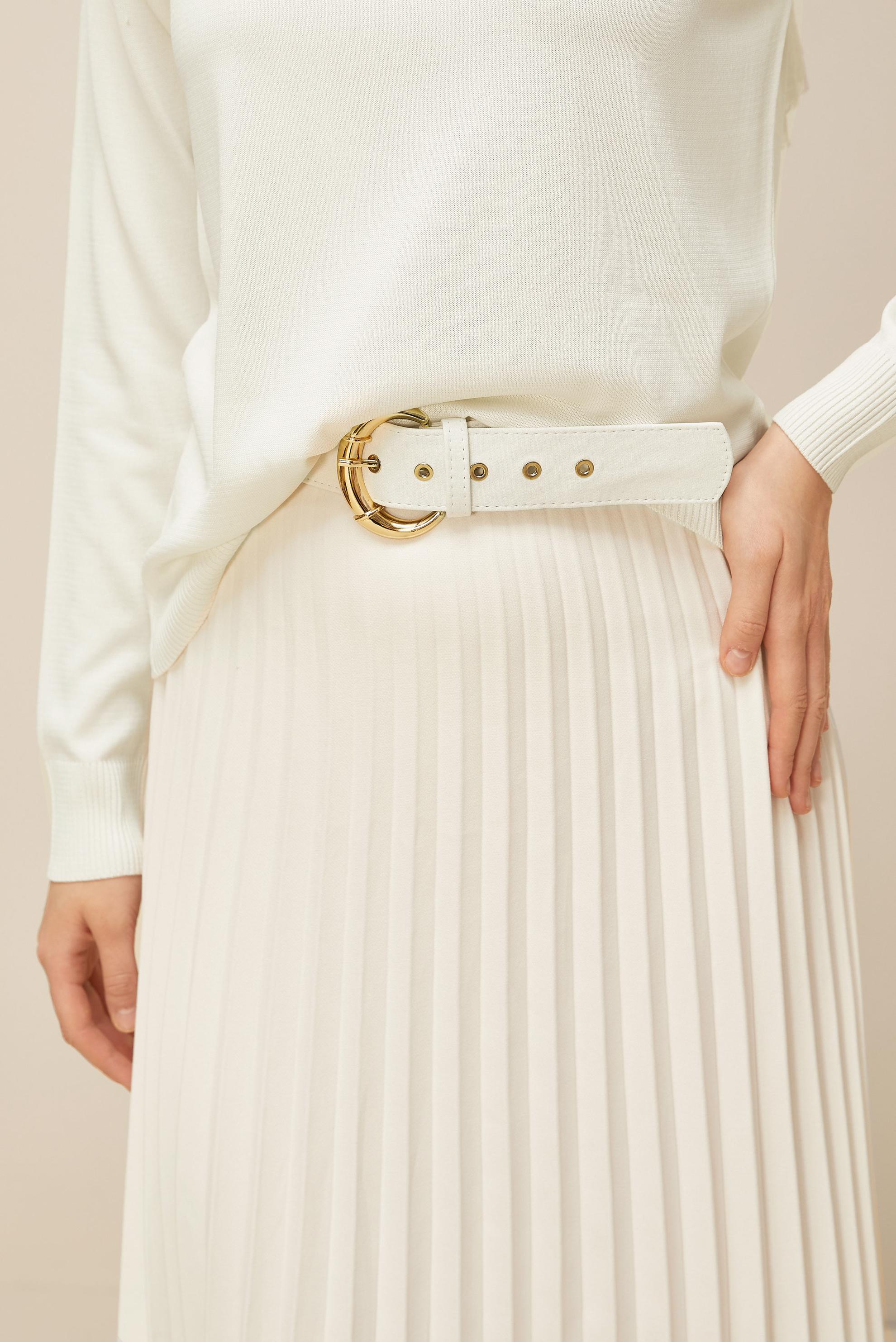 Hijab clothing WHITE KNITWEAR SWEATER 45905