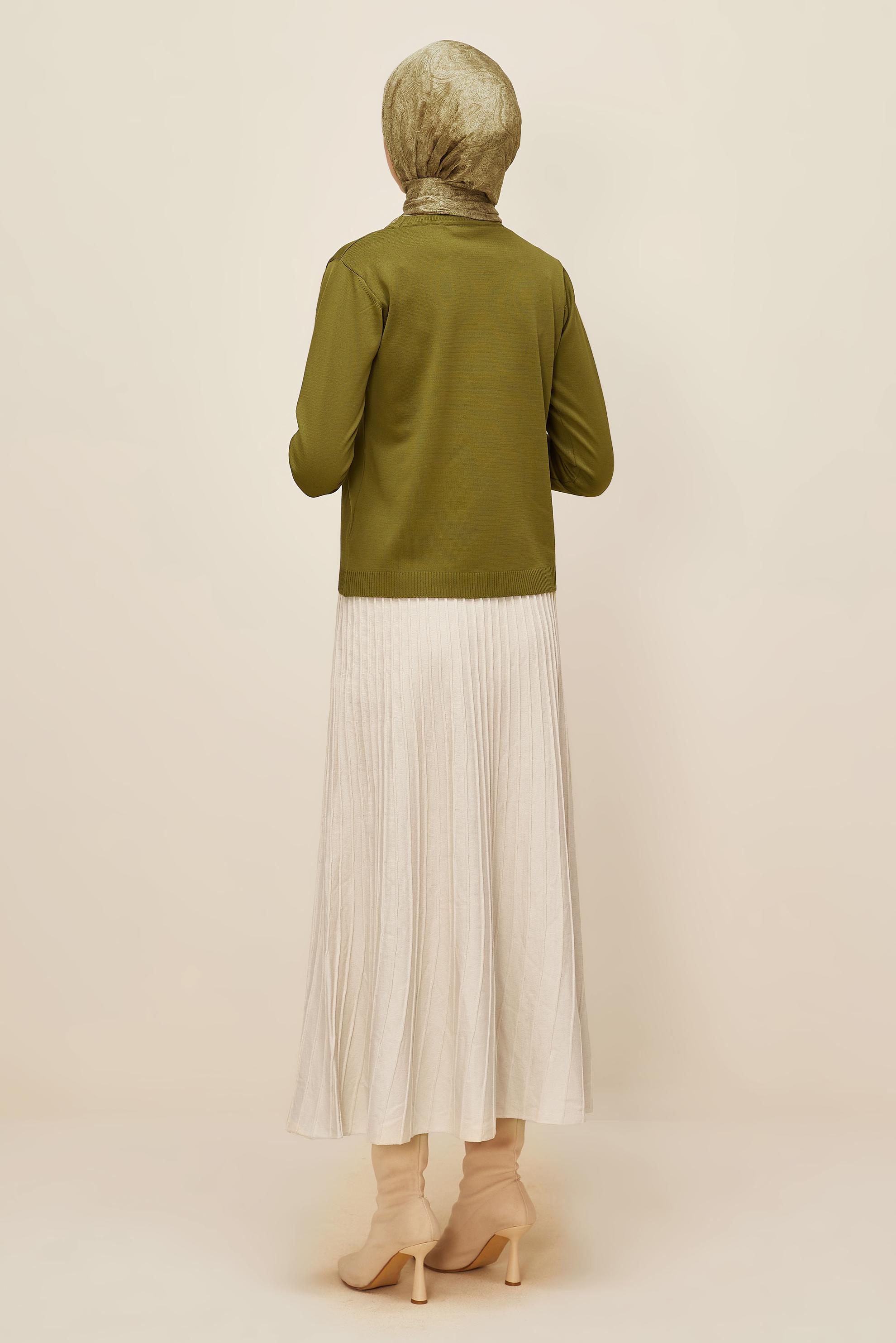 Hijab clothing GREEN KNITWEAR SWEATER 45905