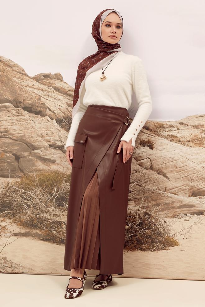 Hijab clothing WHITE KNITWEAR SWEATER 45931 - ALVİNA