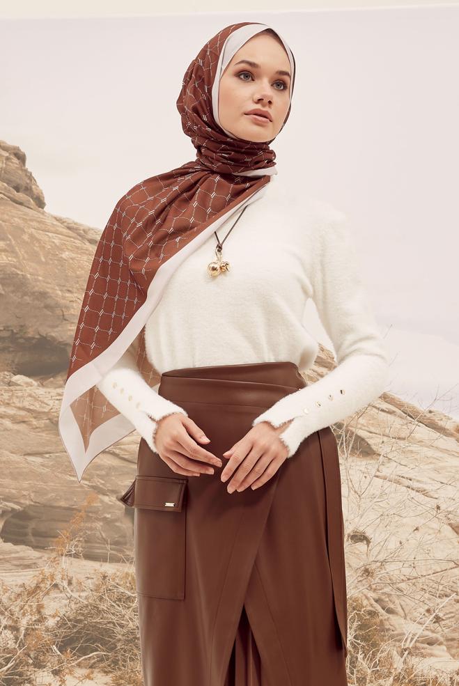 Hijab clothing WHITE KNITWEAR SWEATER 45931 - ALVİNA