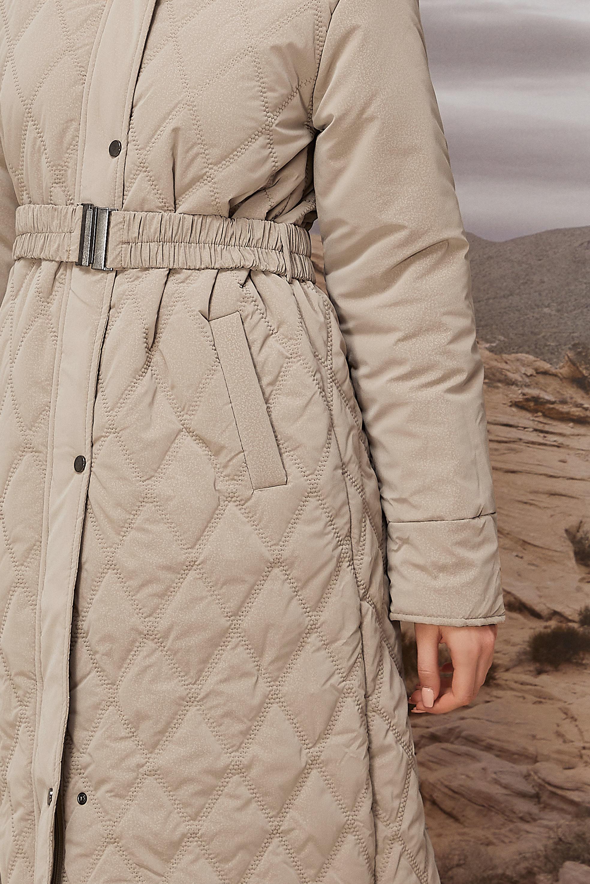 Hijab clothing BEIGE 90599 WİSTA CHANNEL MANTO 38-46 TEK 40