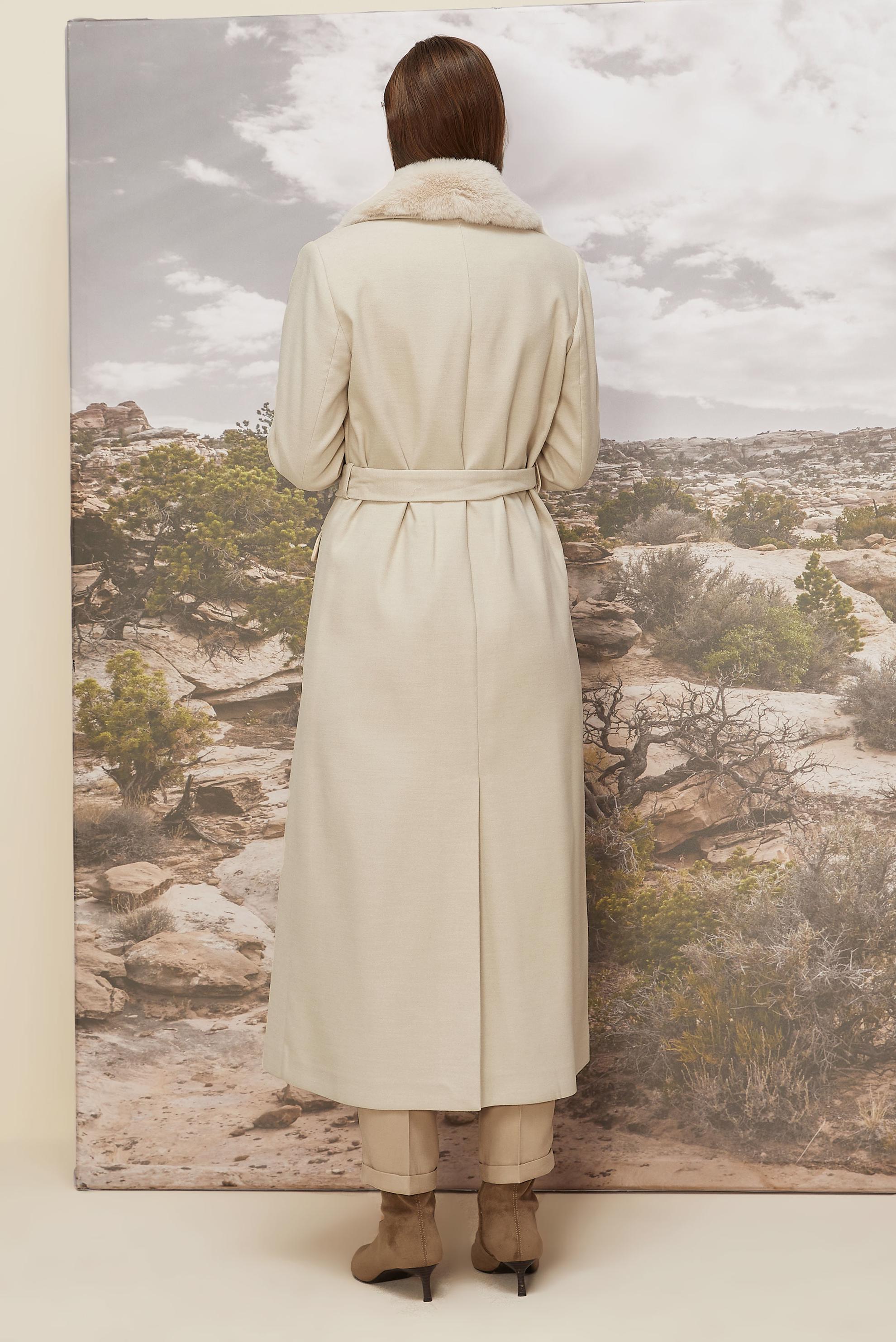 Tesettür giyim BEJ 90611 MOLLY CHANNEL MANTO 38-46 TEK40