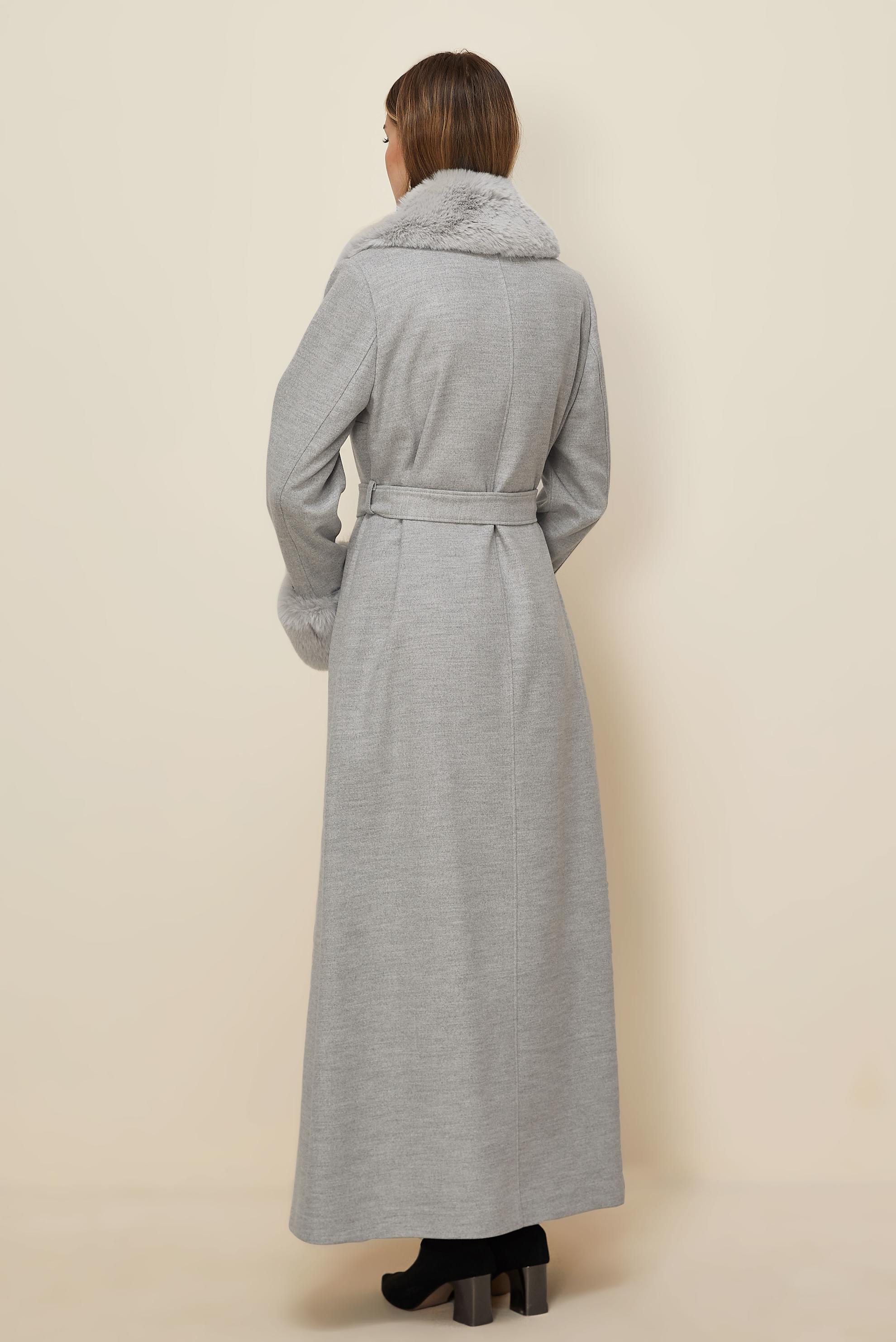 Hijab clothing SILVER BELTED CACHE COAT 90642