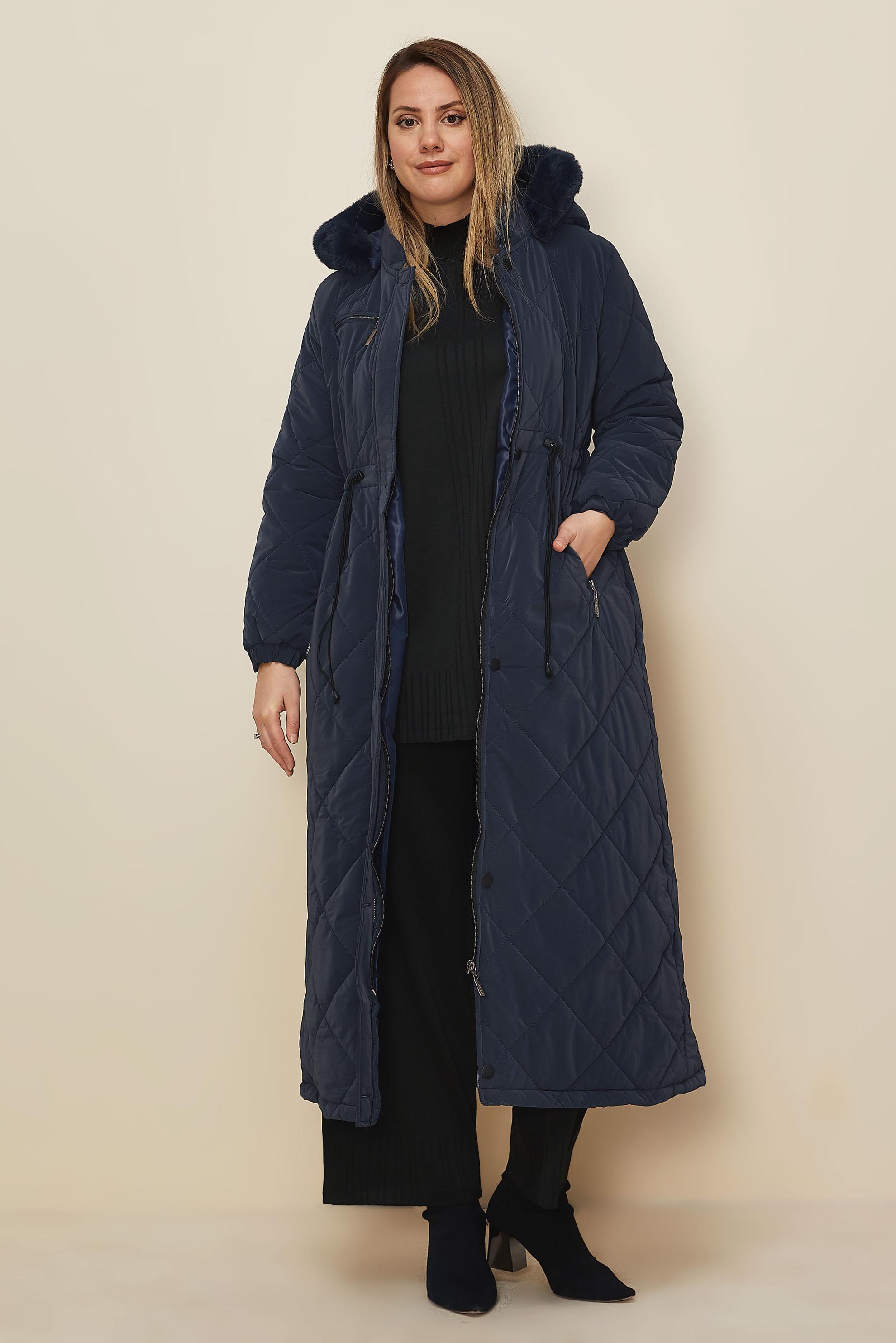 Vêtements hijab BLEU MARINE DOUDOUNE MATELASSÉE À CAPUCHE 90644