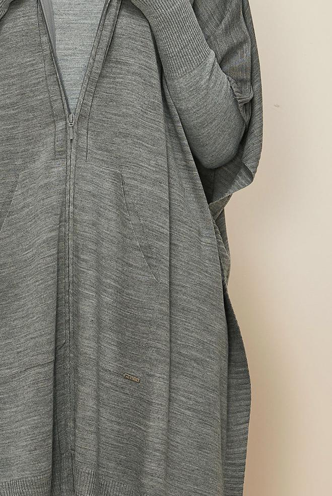 Tesettür giyim GRİ 45898 TRİKO PANÇO 38-44 - ALVİNA