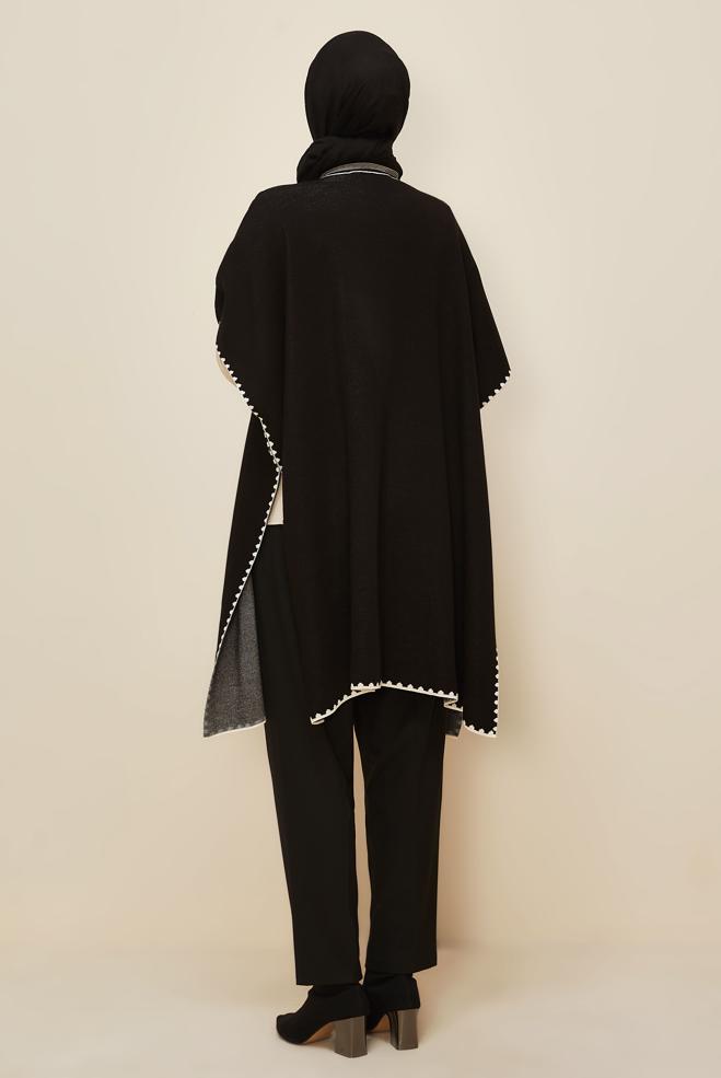 Hijab clothing BLACK 45899 TRİKO PANÇO 38-46 - ALVİNA