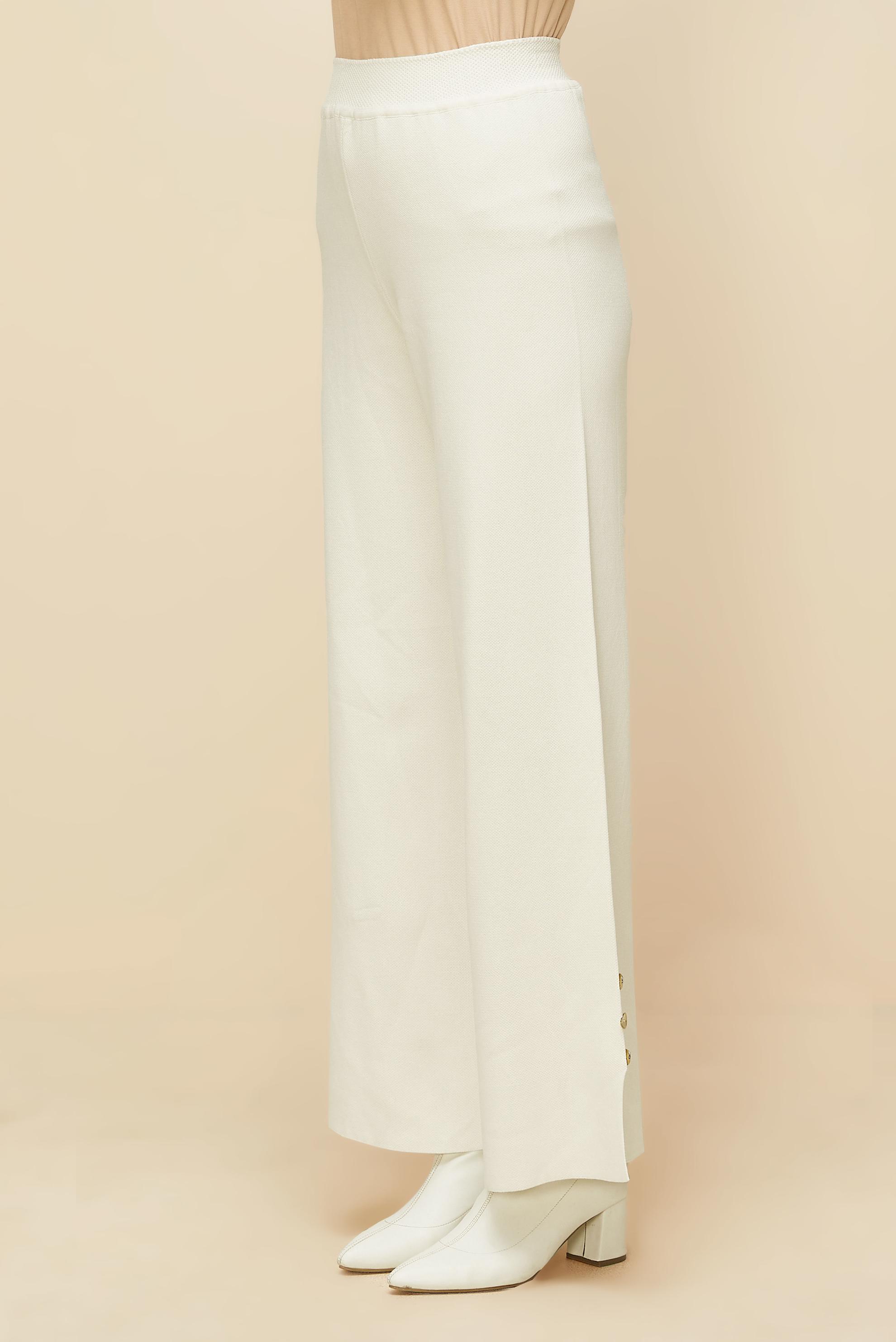 Vêtements hijab BLANC PANTALON EN MAILLE 70900