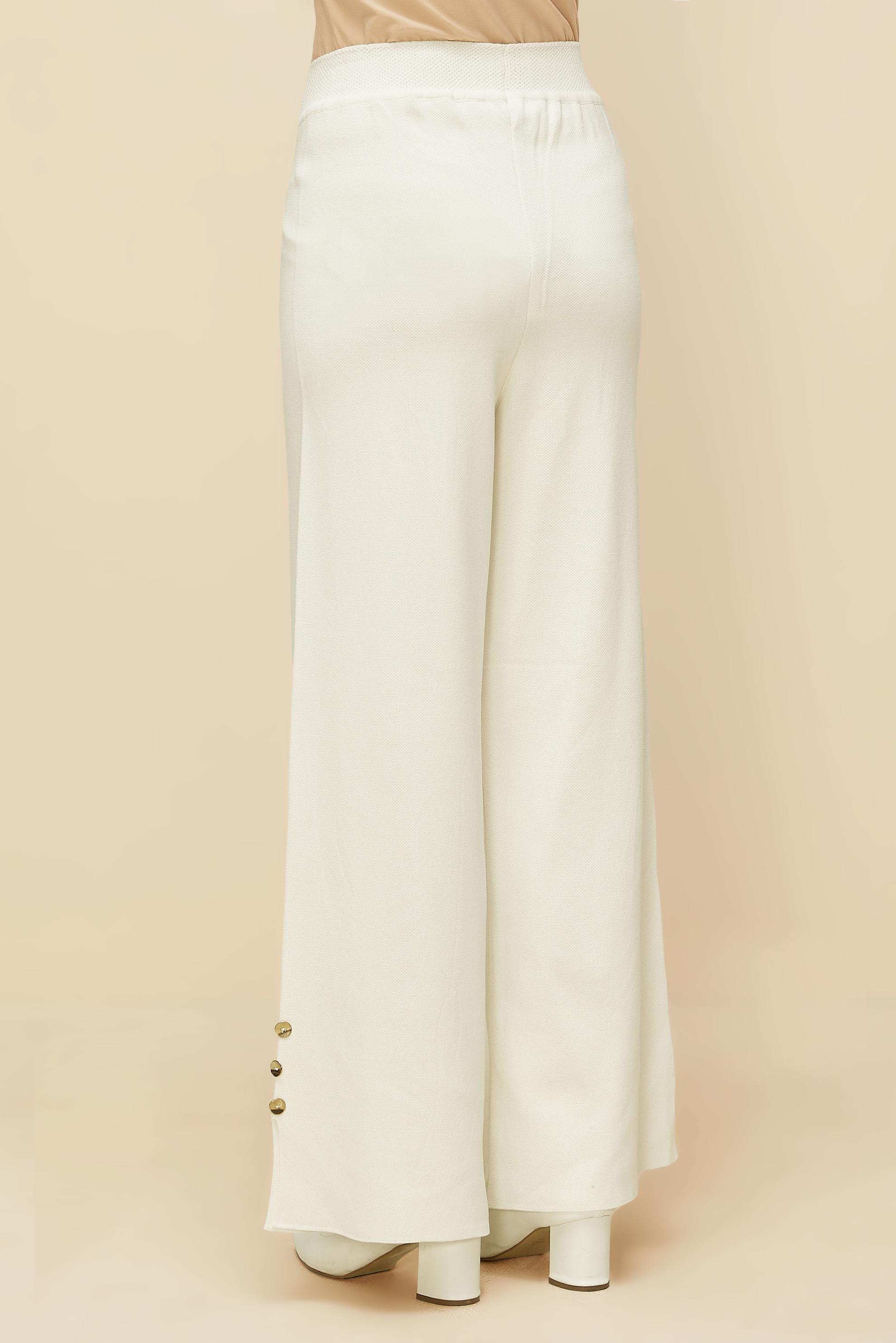Vêtements hijab BLANC PANTALON EN MAILLE 70900