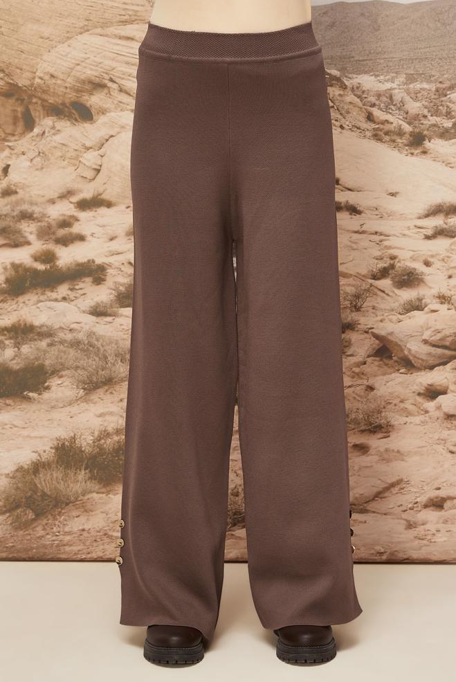 Vêtements hijab BRUN PANTALON EN MAILLE 70900 - ALVİNA